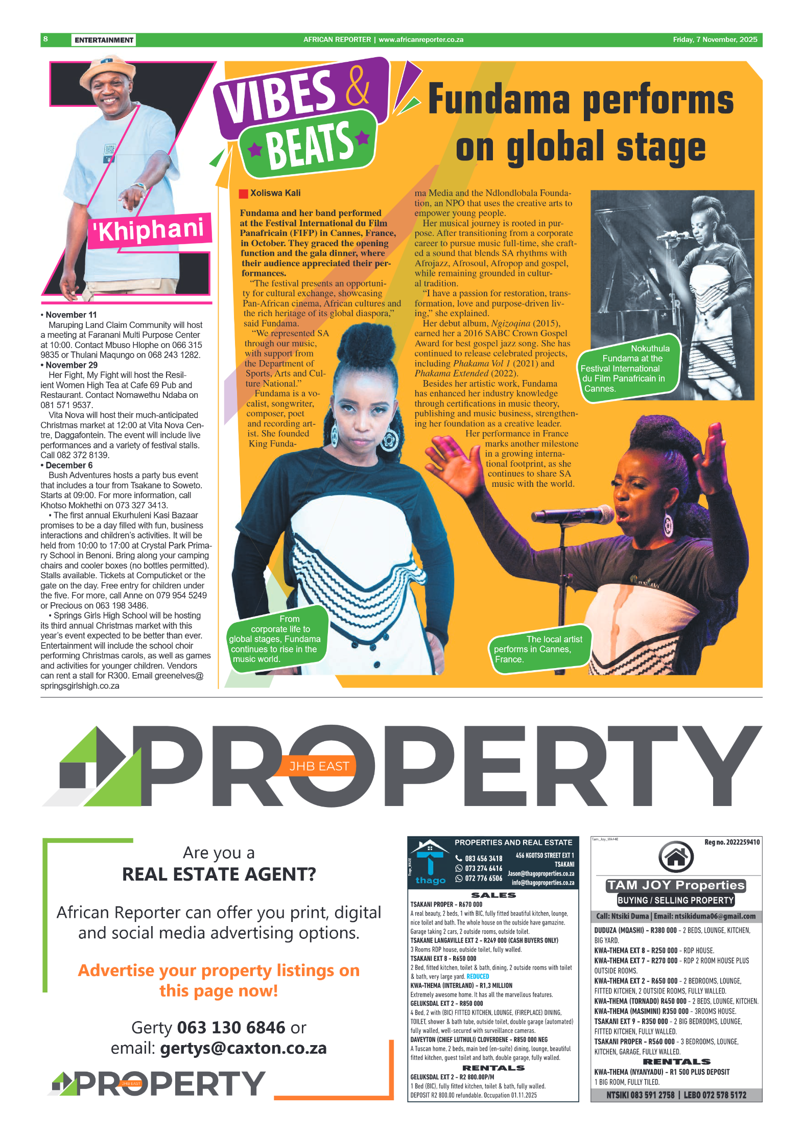 African Reporter 7 November 2025 page 8