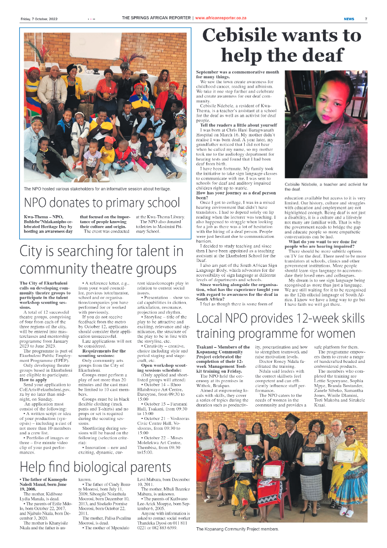 African Reporter 7 Oct 2022 page 7