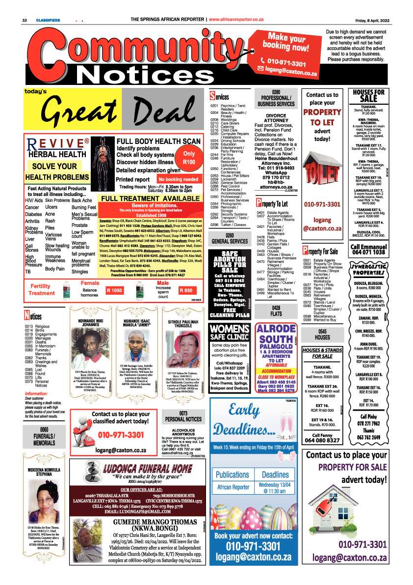 African Reporter 8 April 2022 page 10