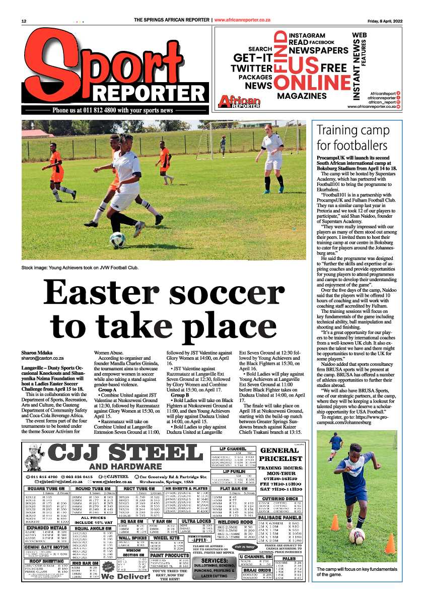 African Reporter 8 April 2022 page 12