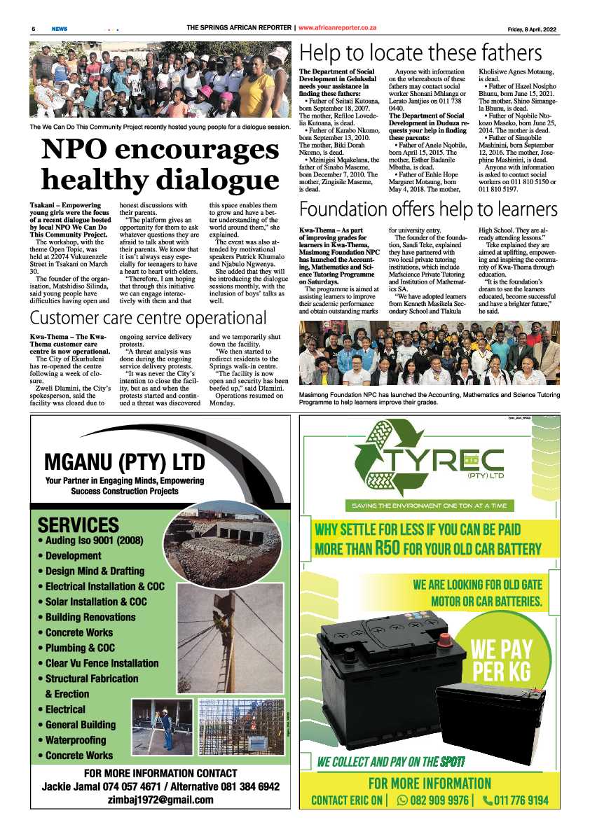 African Reporter 8 April 2022 page 6