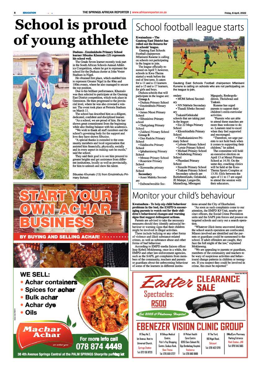 African Reporter 8 April 2022 page 8