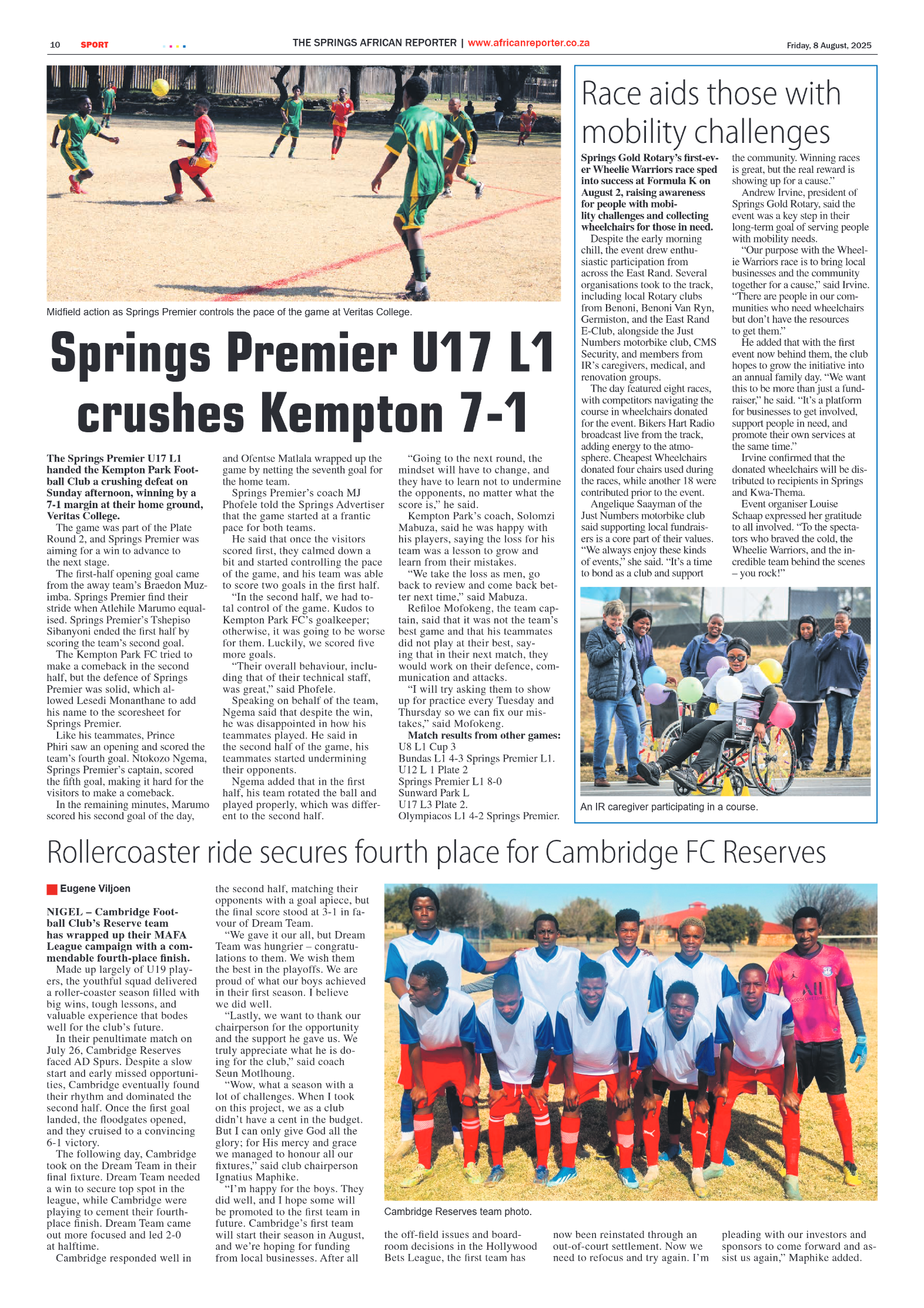 African Reporter 8 August 2025 page 10