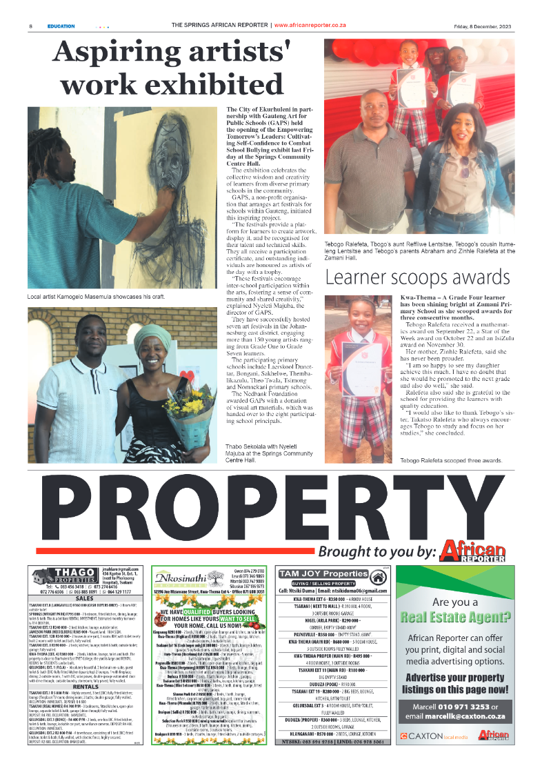 African Reporter 8 December 2023 page 8