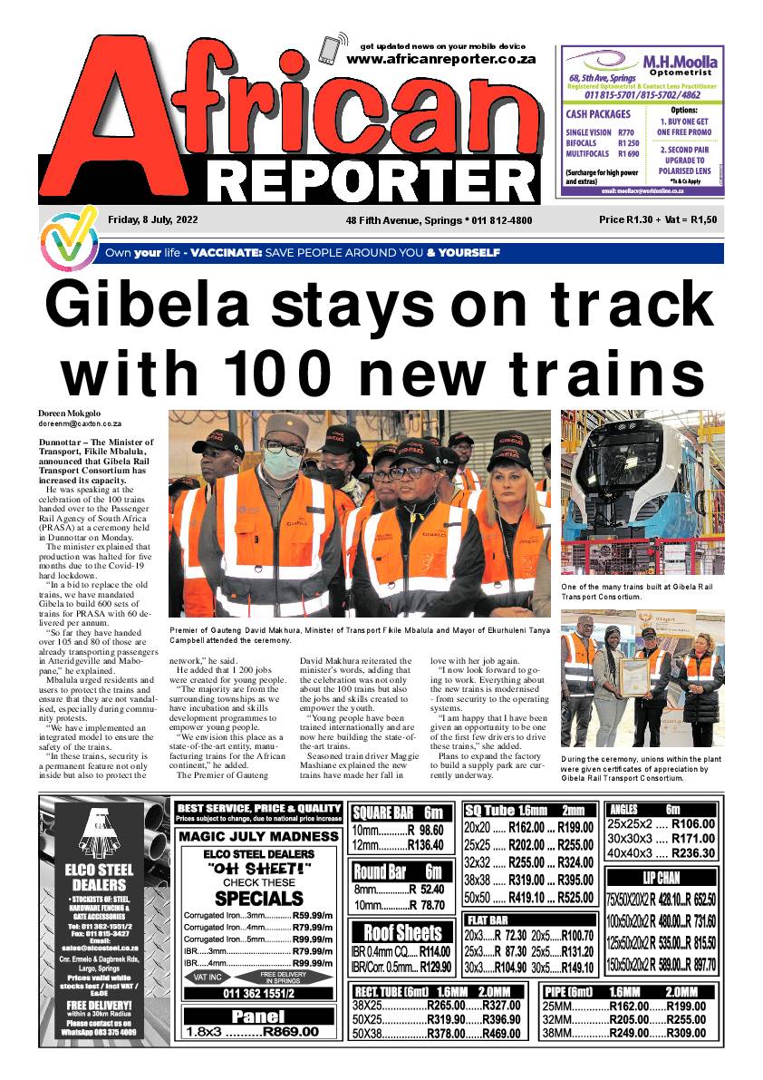 African Reporter 8 July 2022 page 1