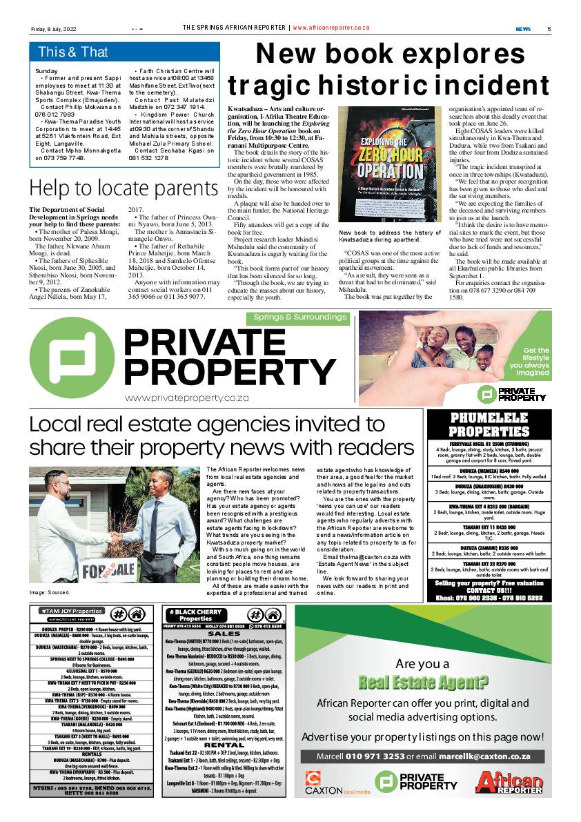 African Reporter 8 July 2022 page 5