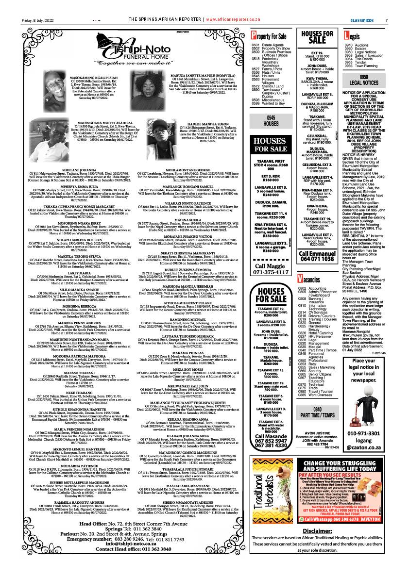 African Reporter 8 July 2022 page 7