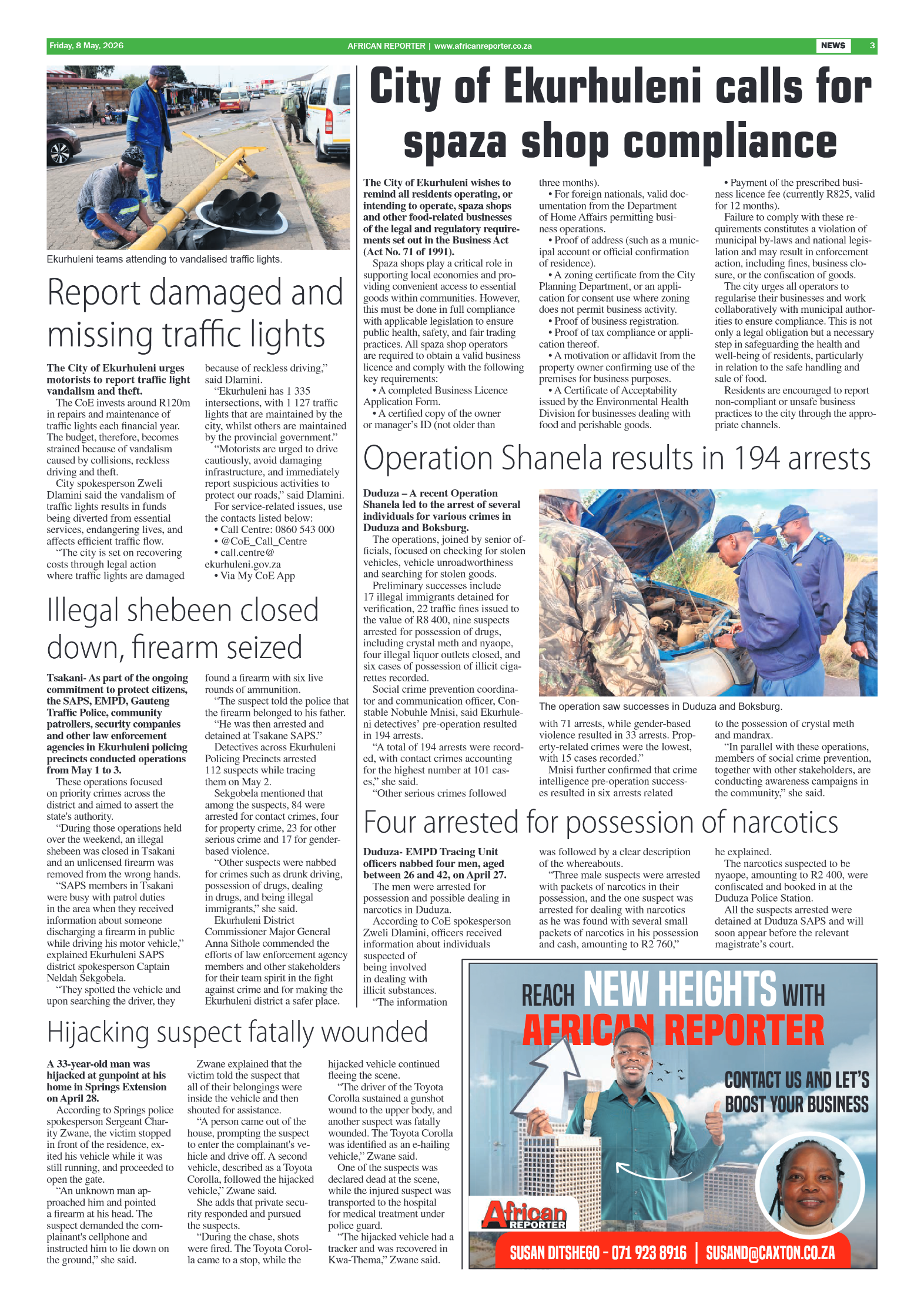 African Reporter 8 May 2026 page 3