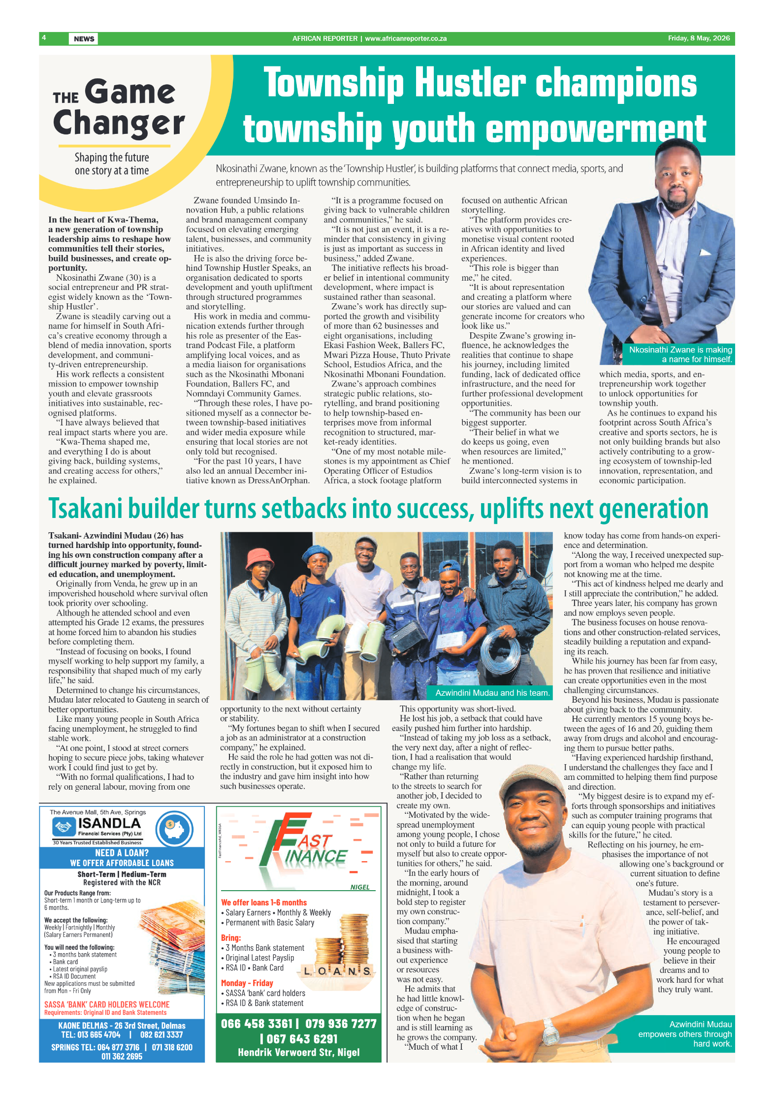 African Reporter 8 May 2026 page 4