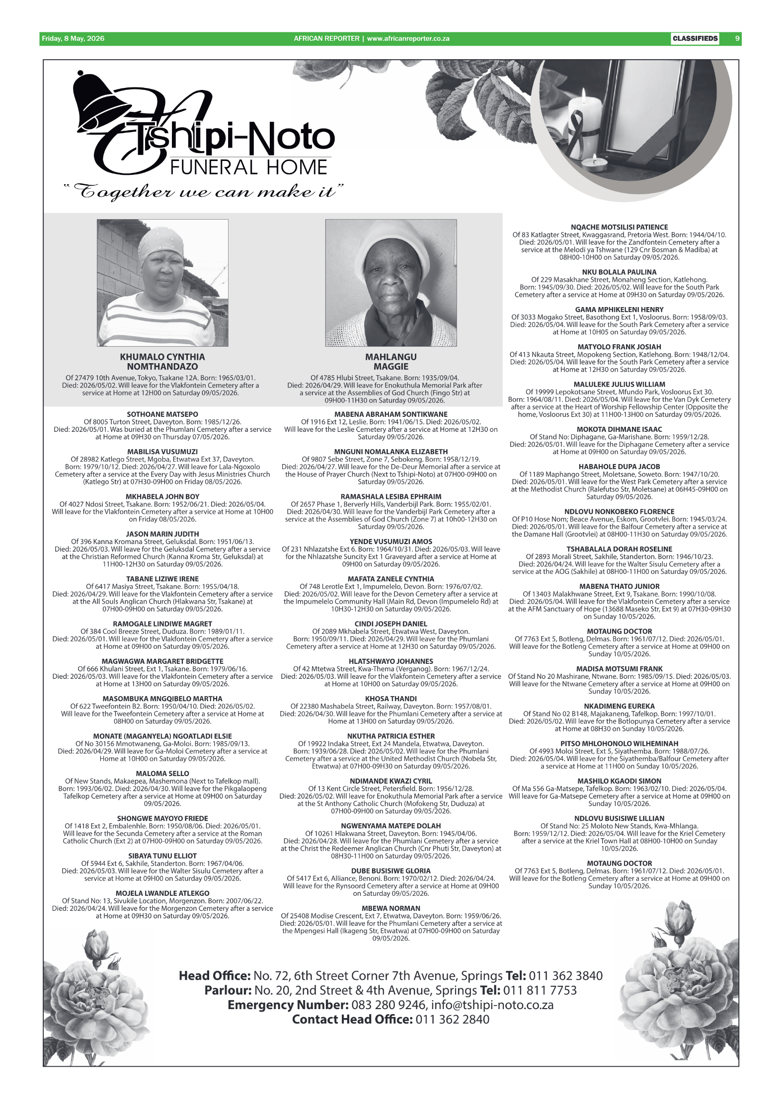African Reporter 8 May 2026 page 9