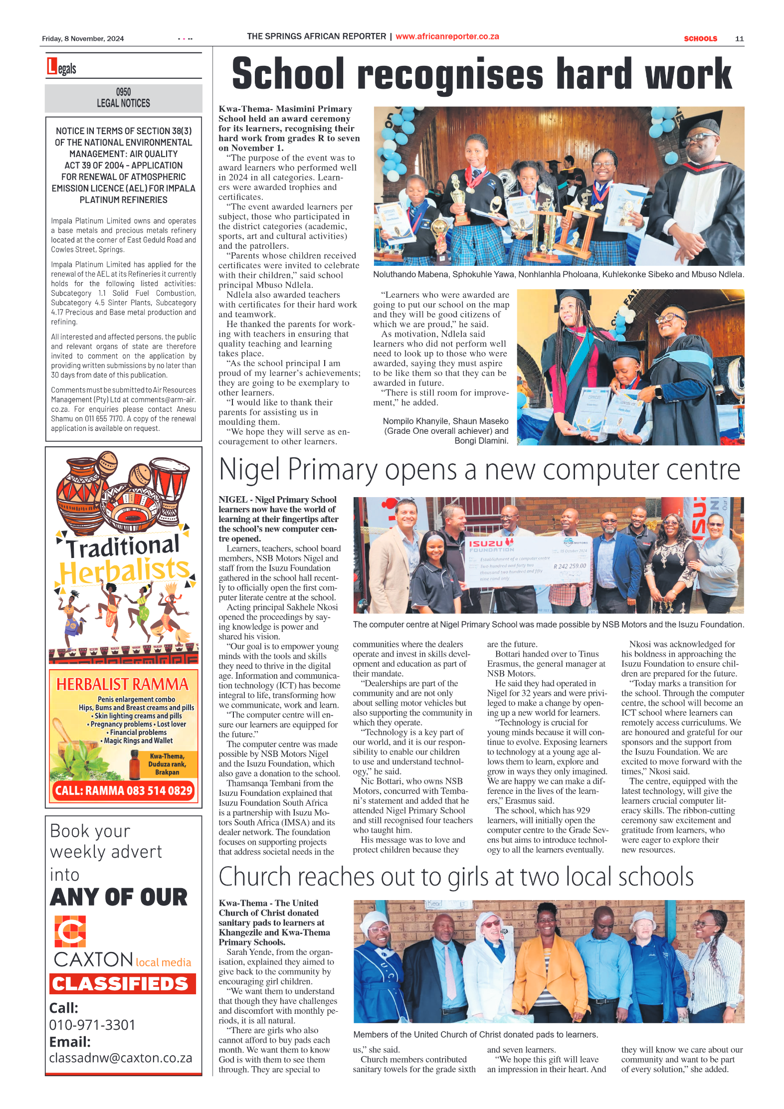 African Reporter 8 November 2024 page 11