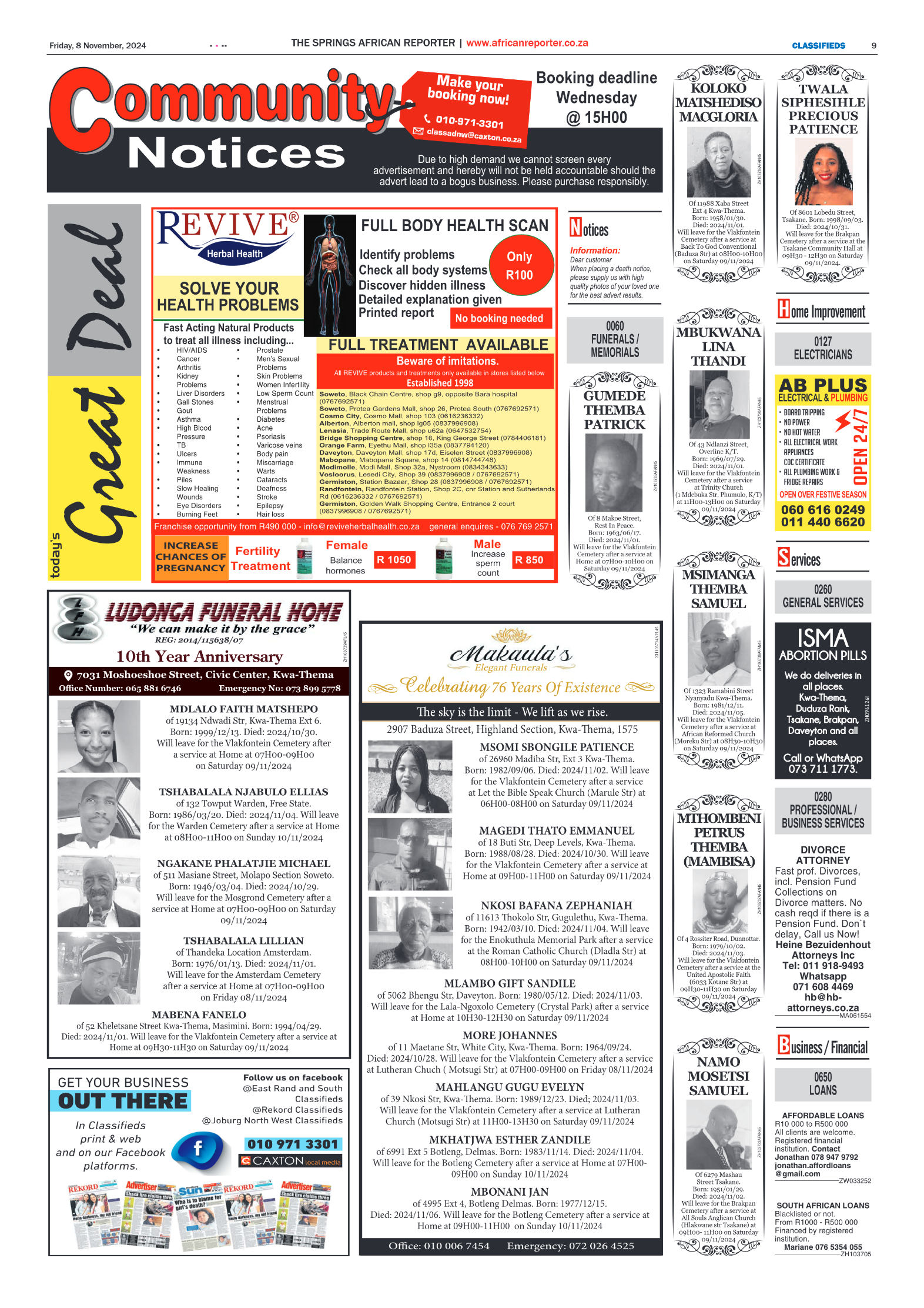 African Reporter 8 November 2024 page 9