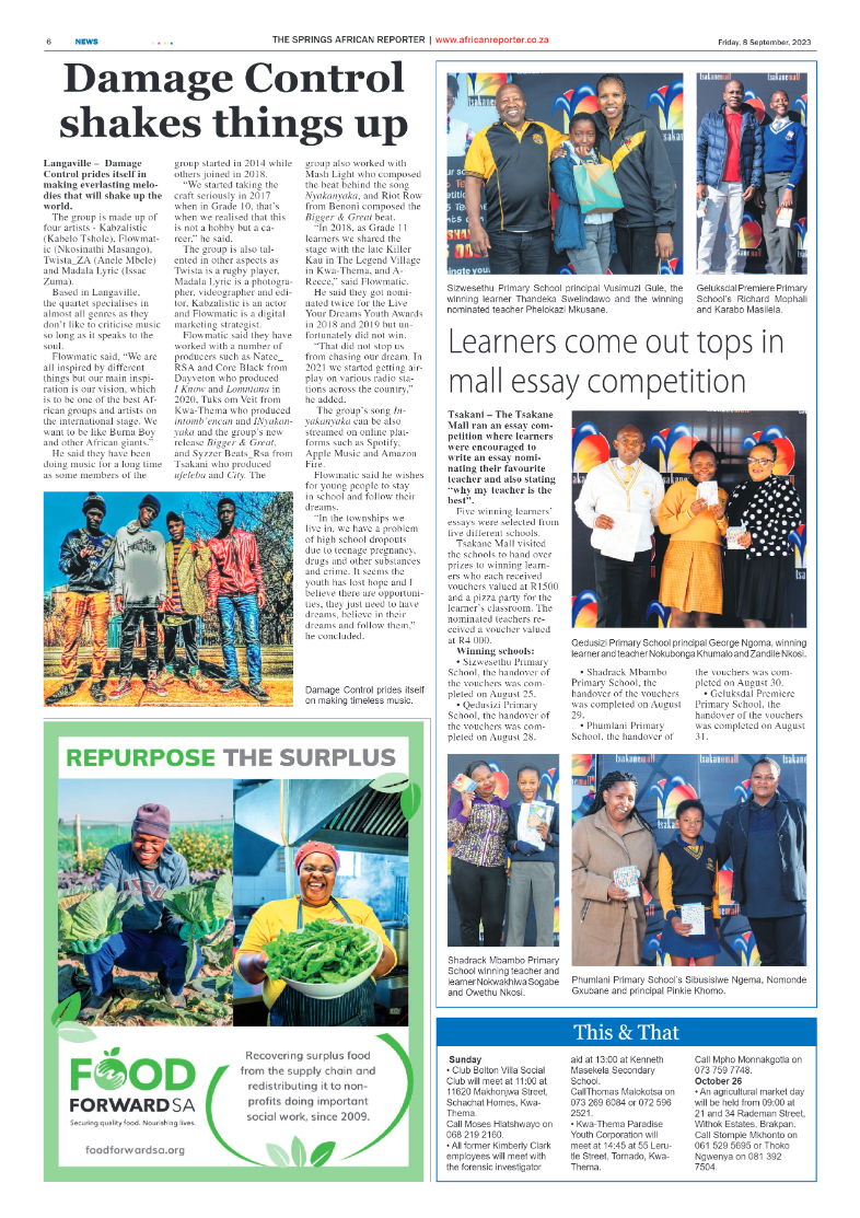 African Reporter 8 September 2023 page 6