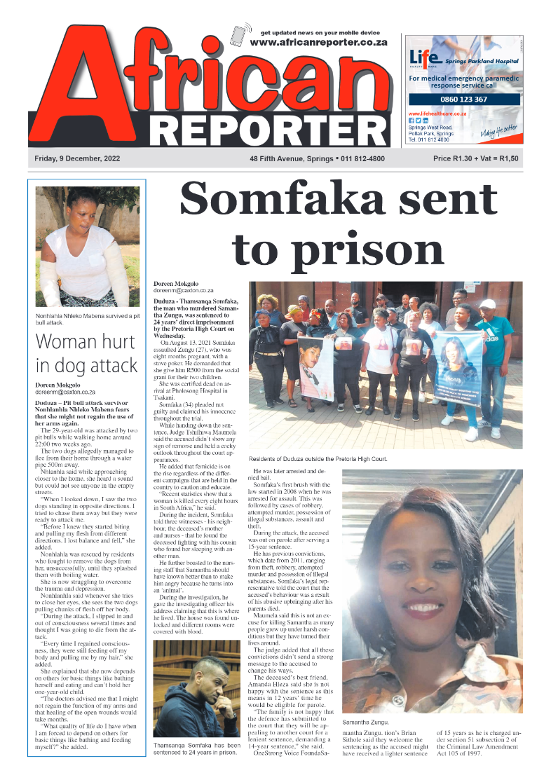 African Reporter 9 Dec 2022 page 1