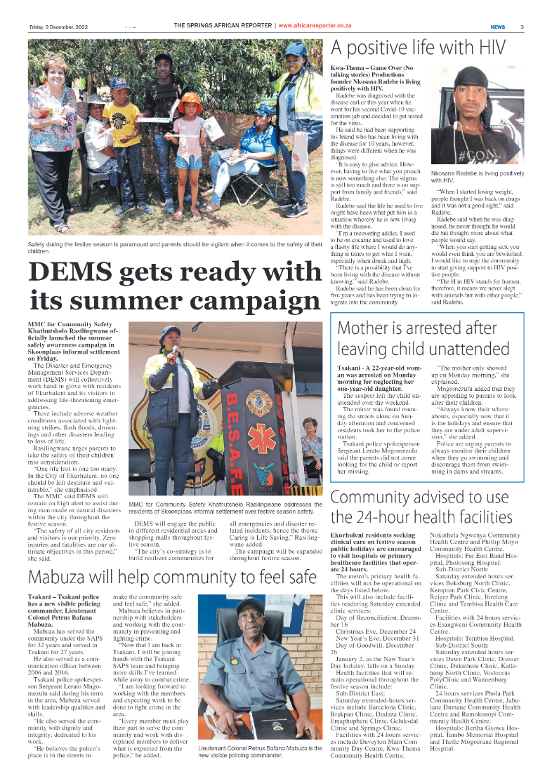 African Reporter 9 Dec 2022 page 3