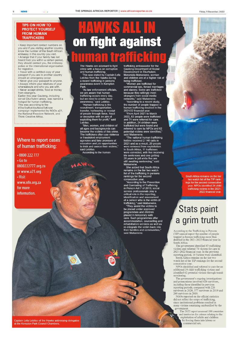 African Reporter 9 Dec 2022 page 6