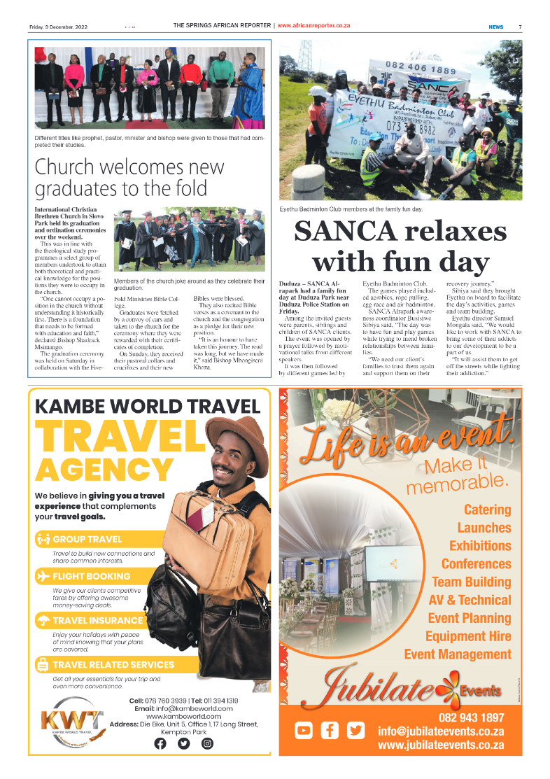 African Reporter 9 Dec 2022 page 7