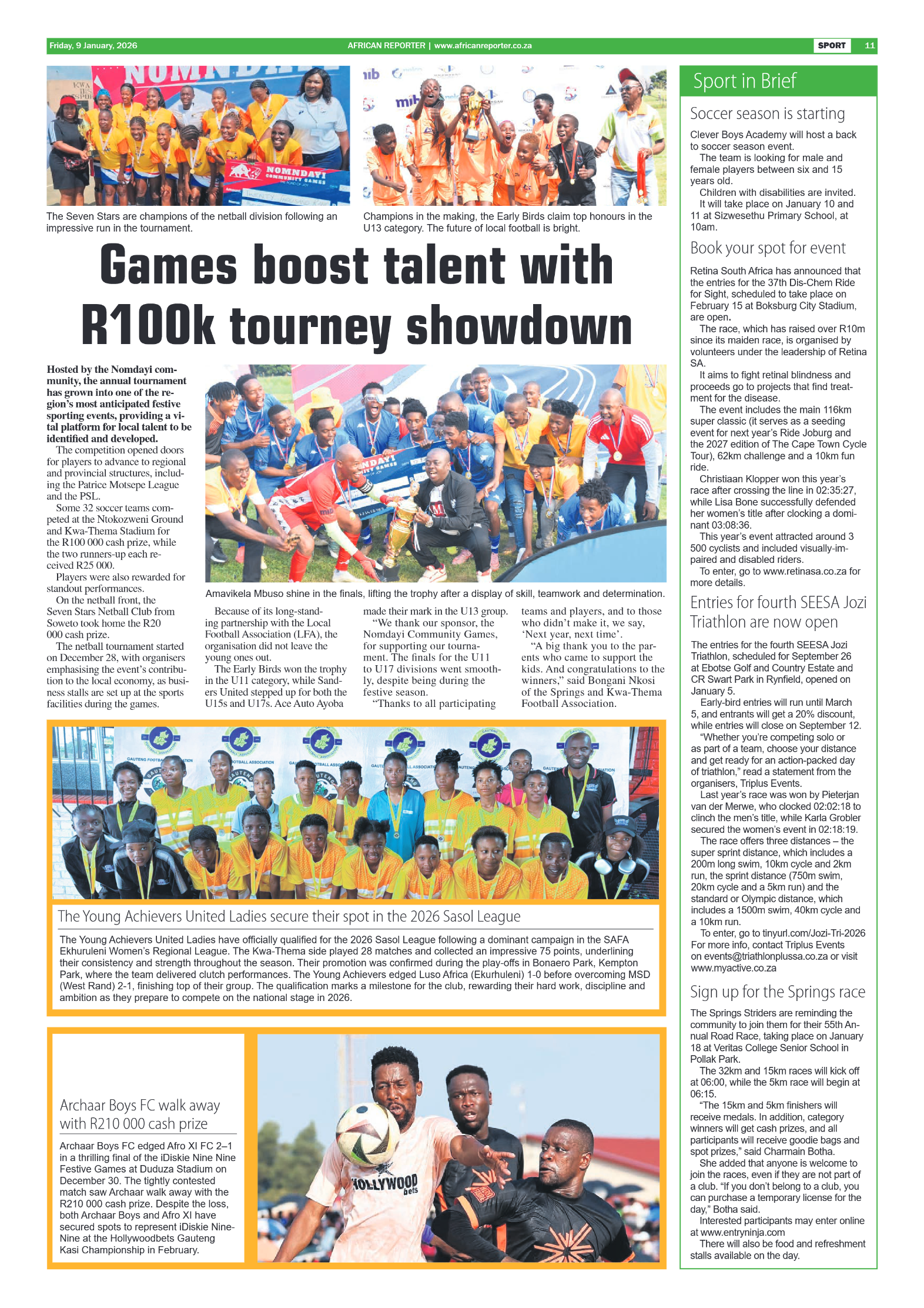 African Reporter 9 January 2026 page 11