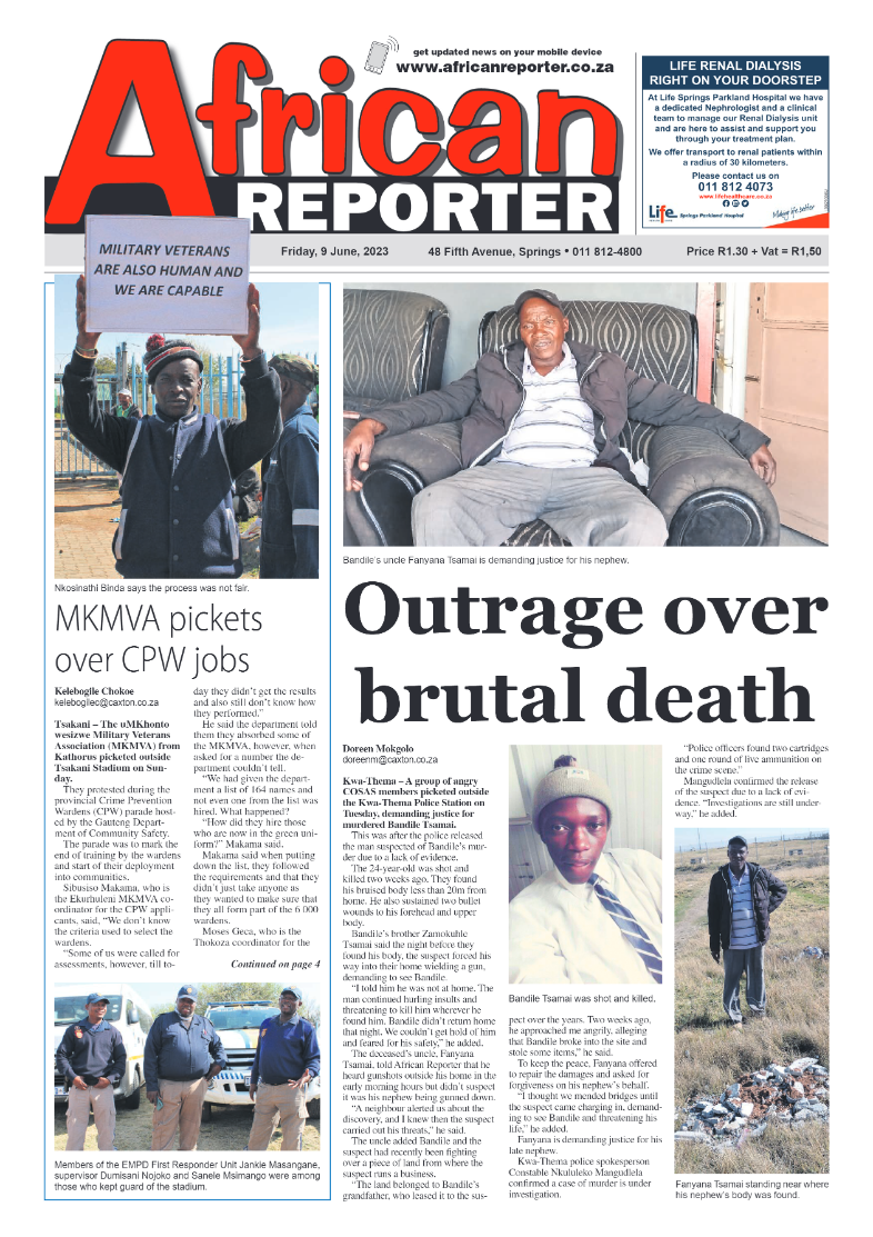 African Reporter 9 June 2023 page 1