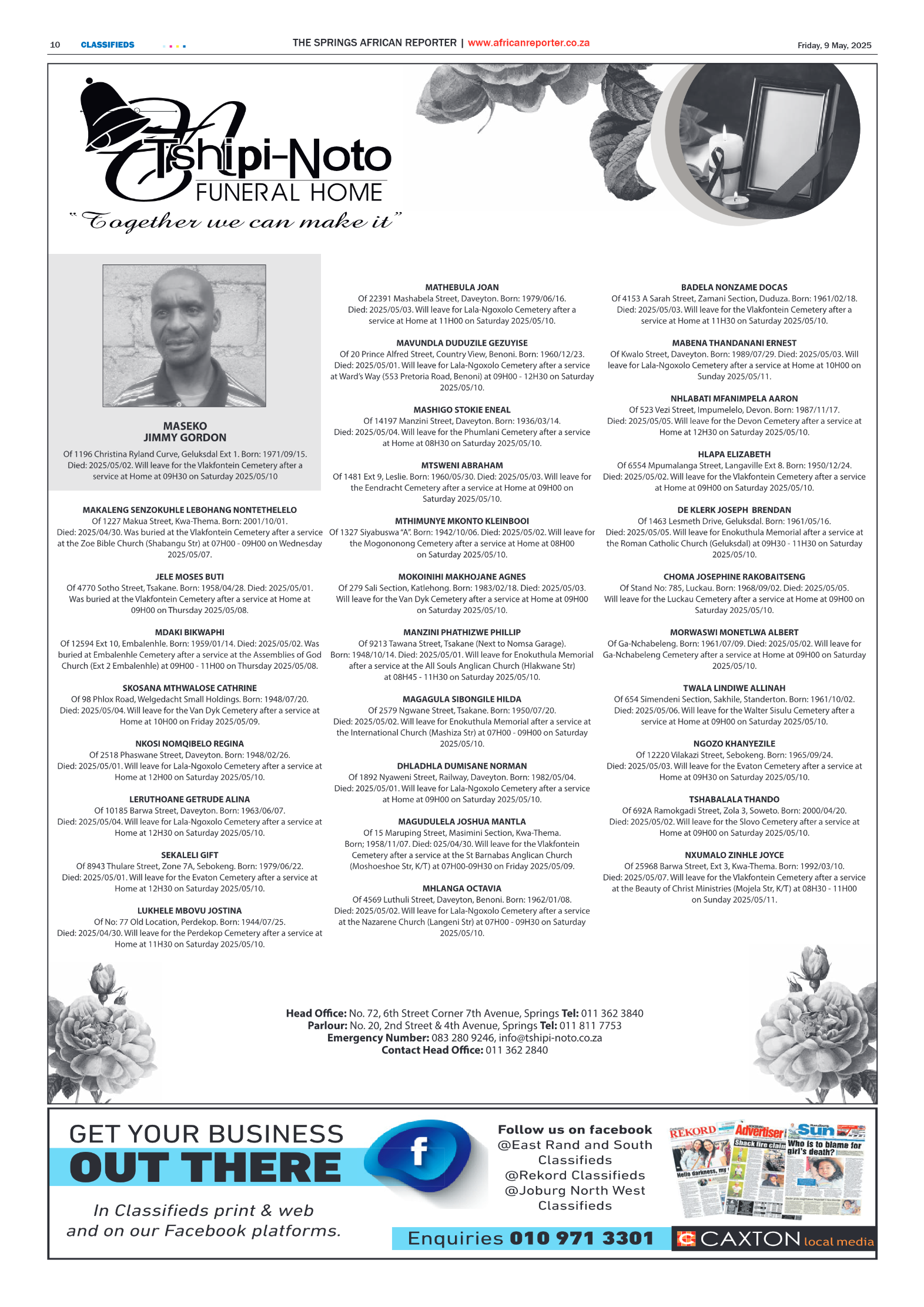 African Reporter 9 May 2025 page 10