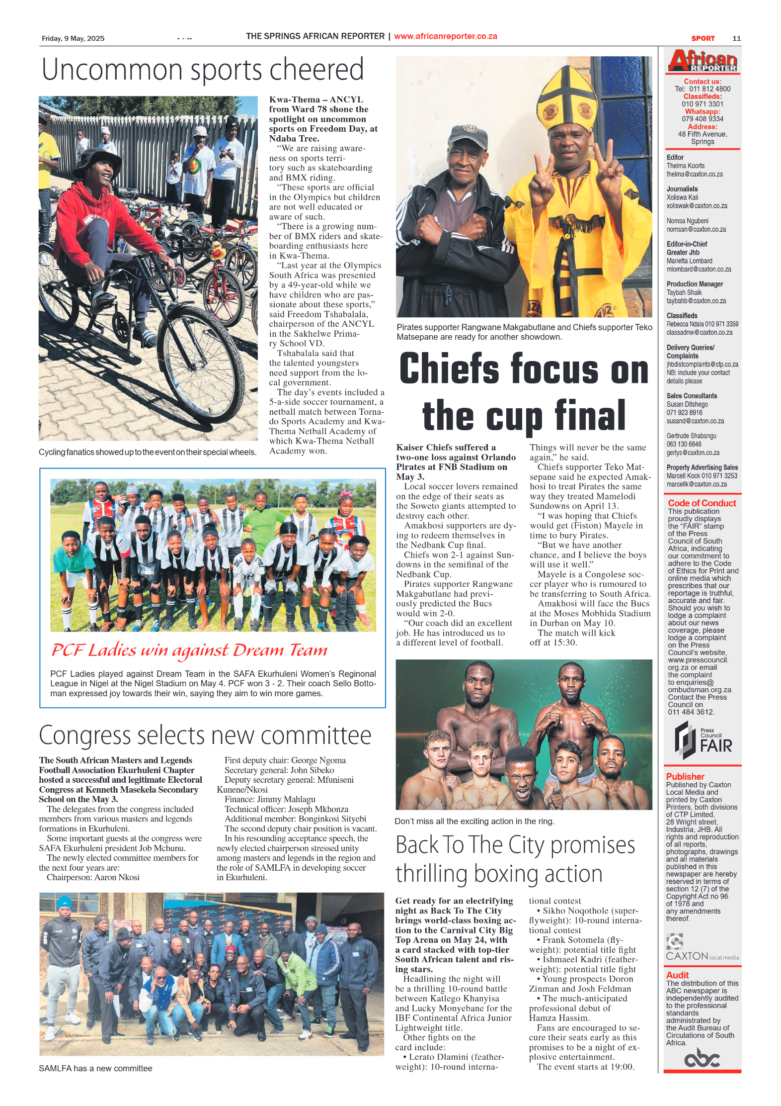 African Reporter 9 May 2025 page 11