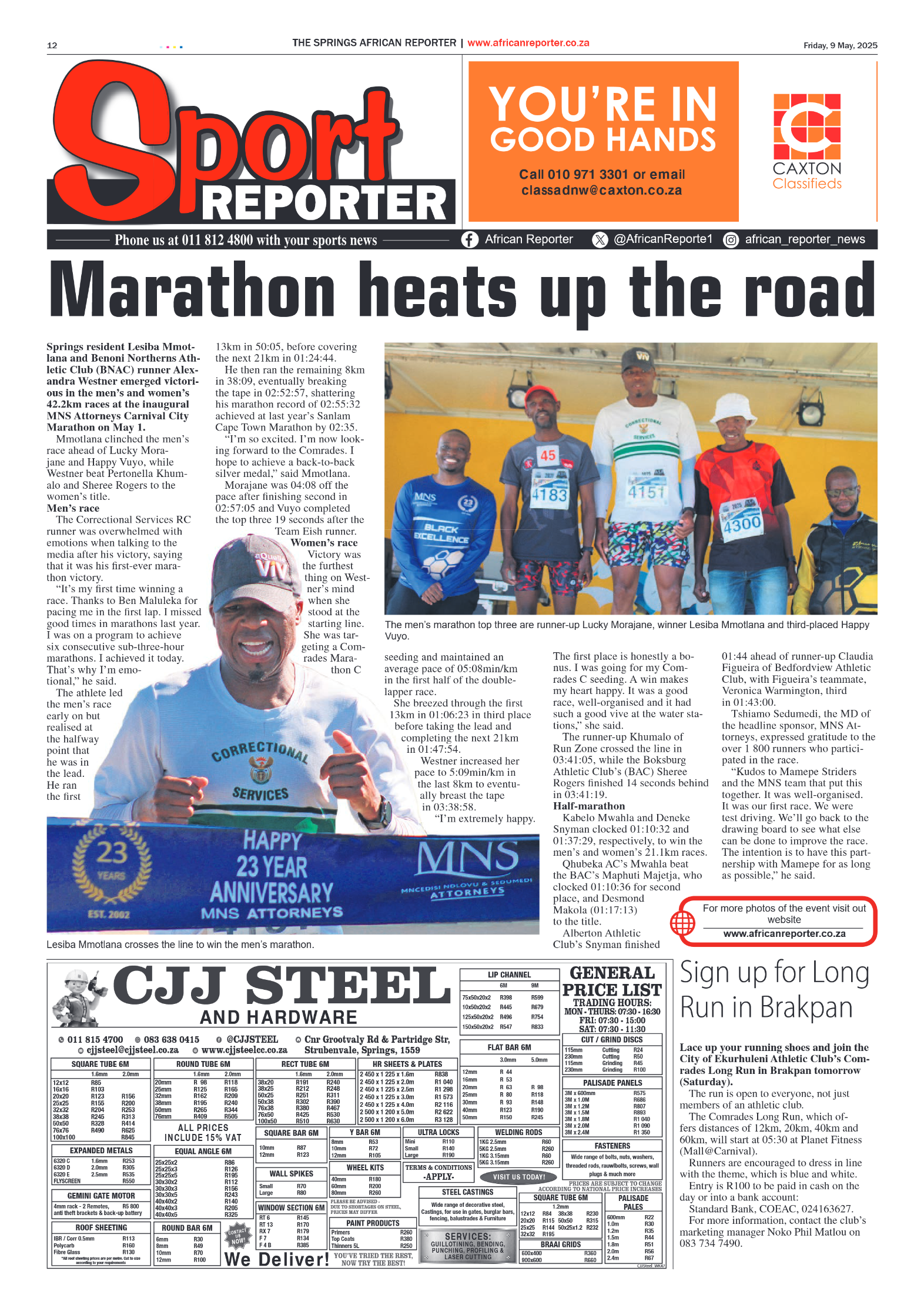African Reporter 9 May 2025 page 12