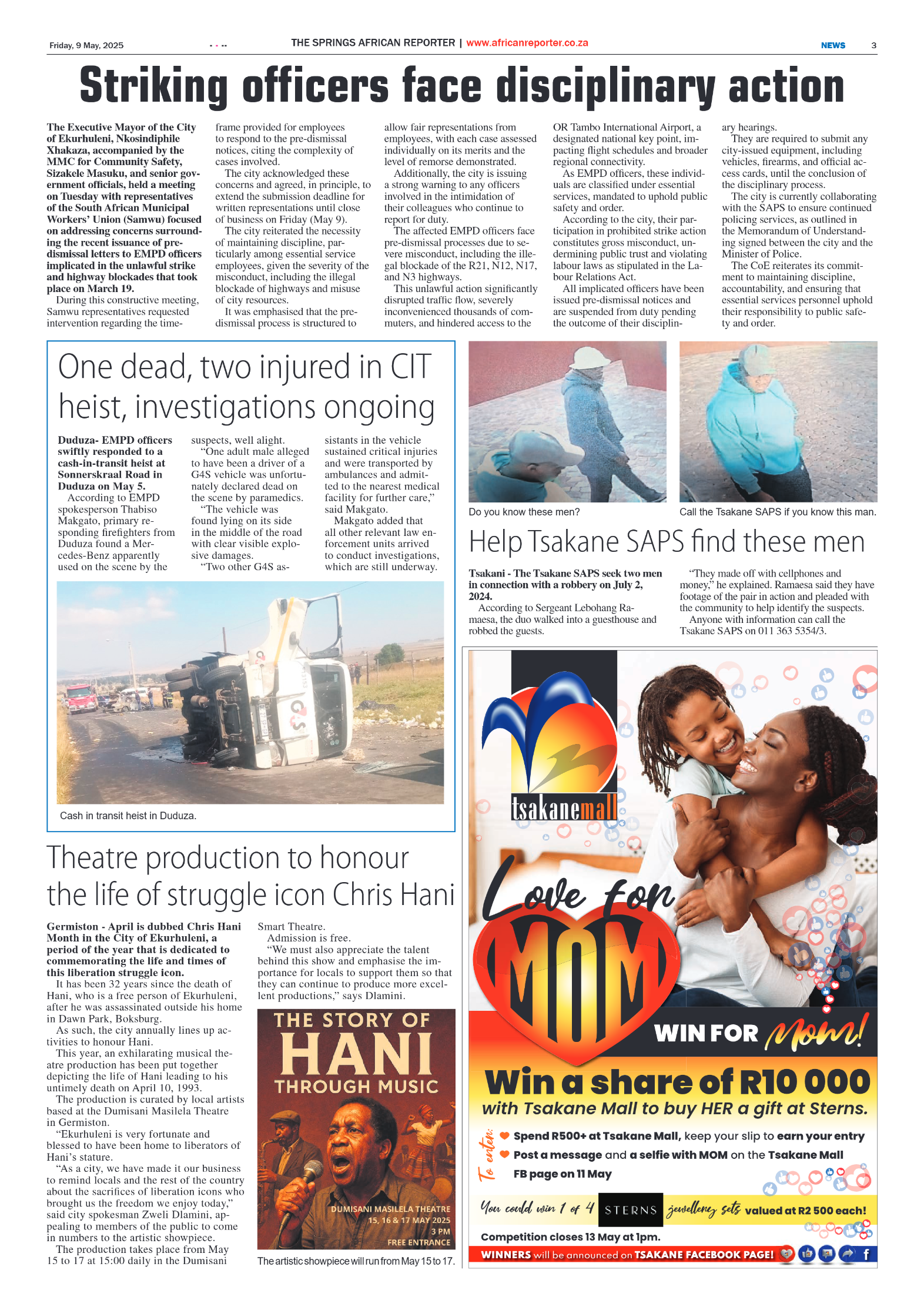 African Reporter 9 May 2025 page 3