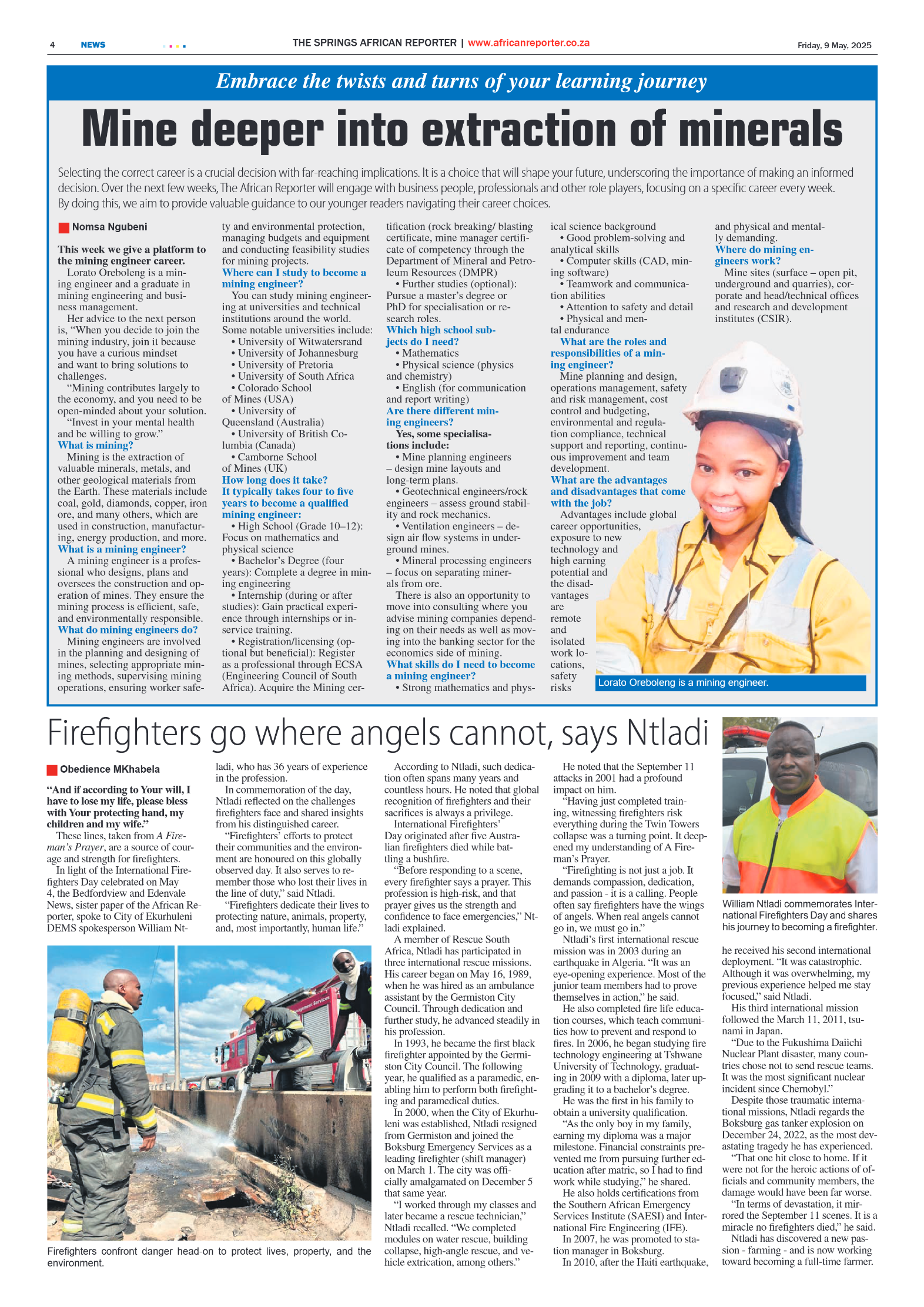 African Reporter 9 May 2025 page 4