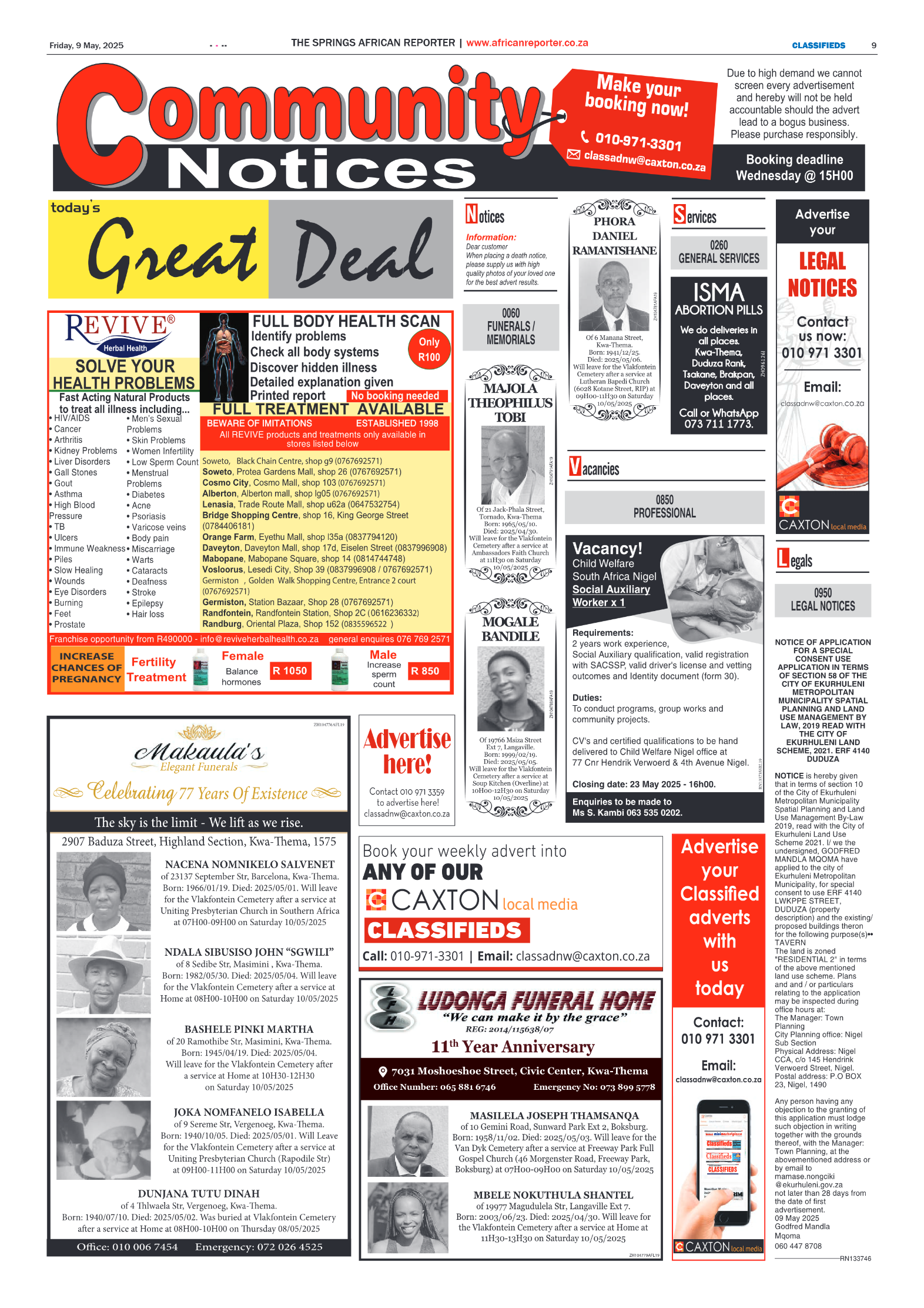 African Reporter 9 May 2025 page 9