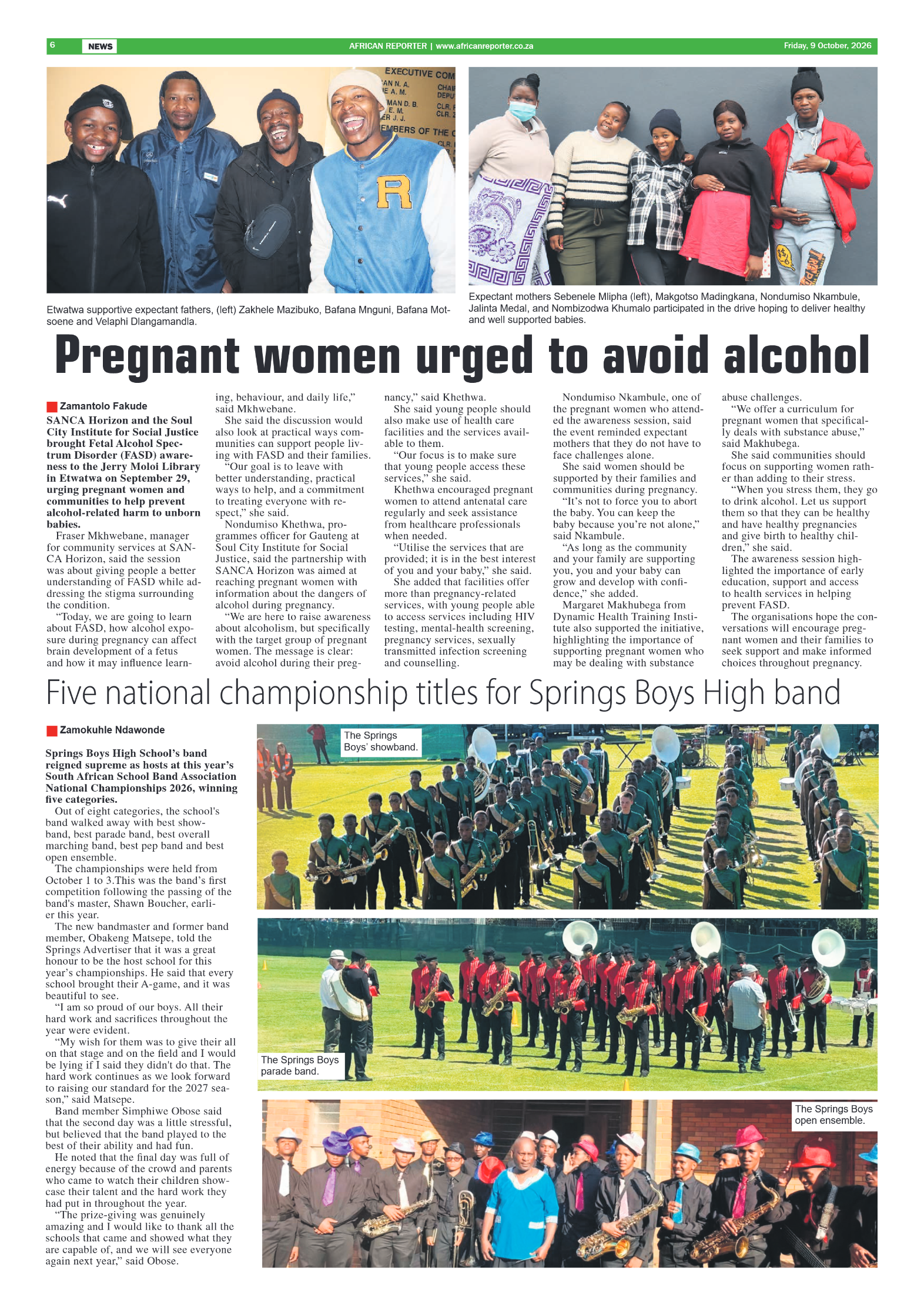 African Reporter 9 October 2026 page 6