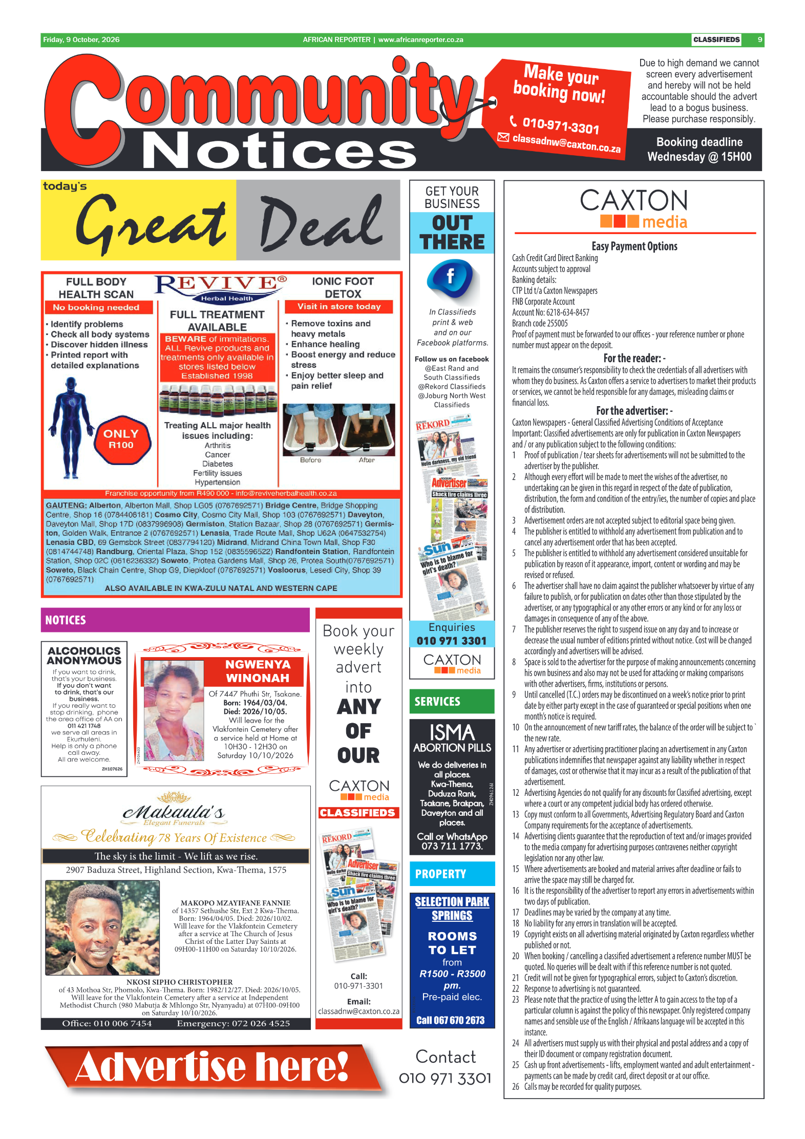 African Reporter 9 October 2026 page 9