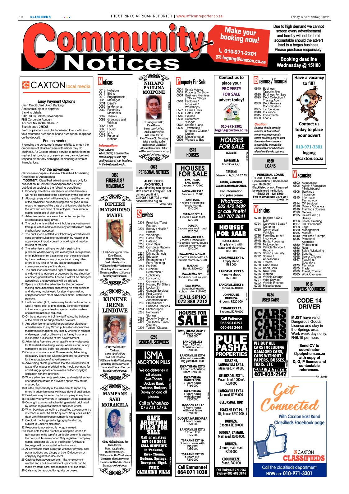 African Reporter 9 September 2022 page 10