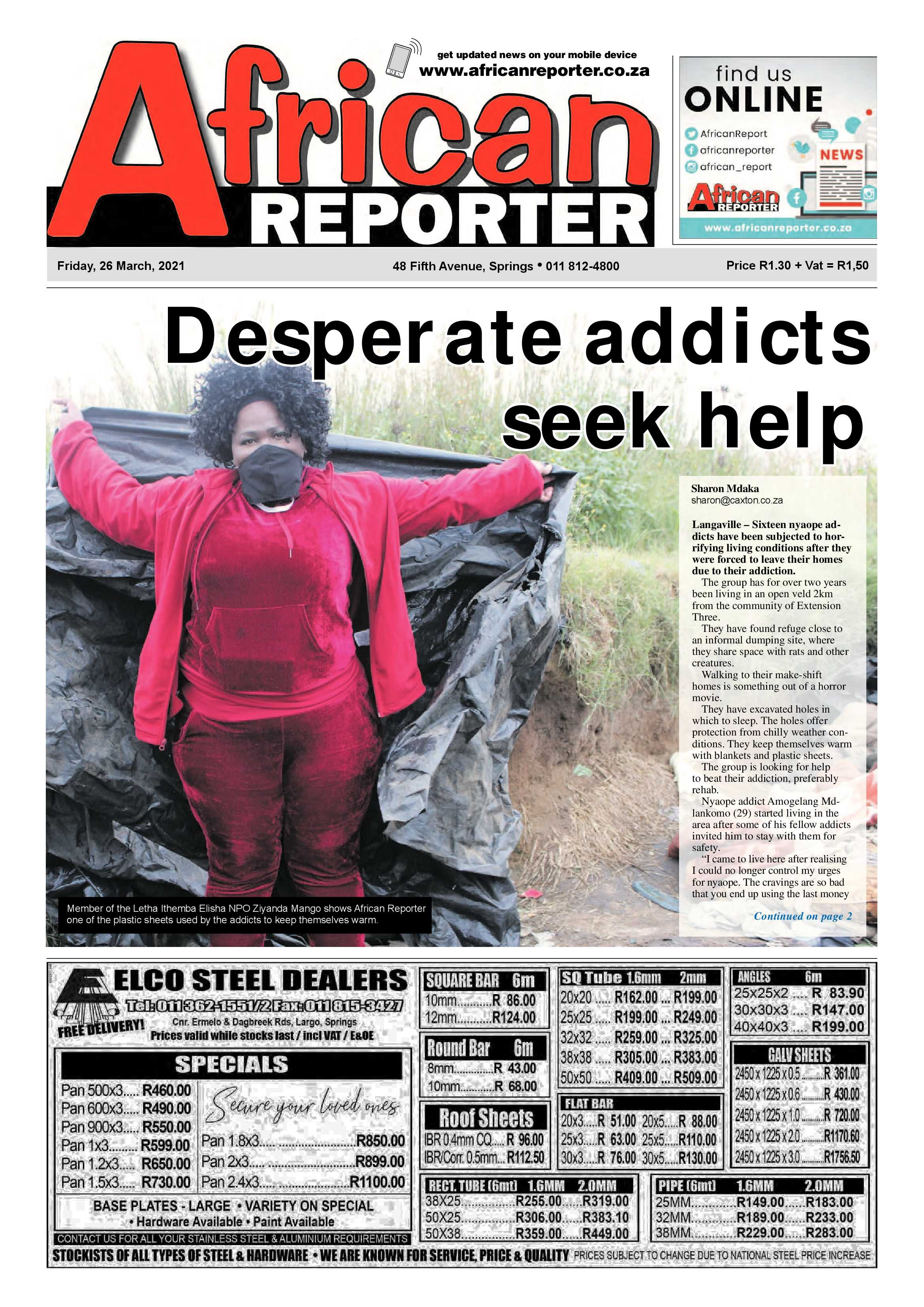 African Reporter  26 March 2021 page 1