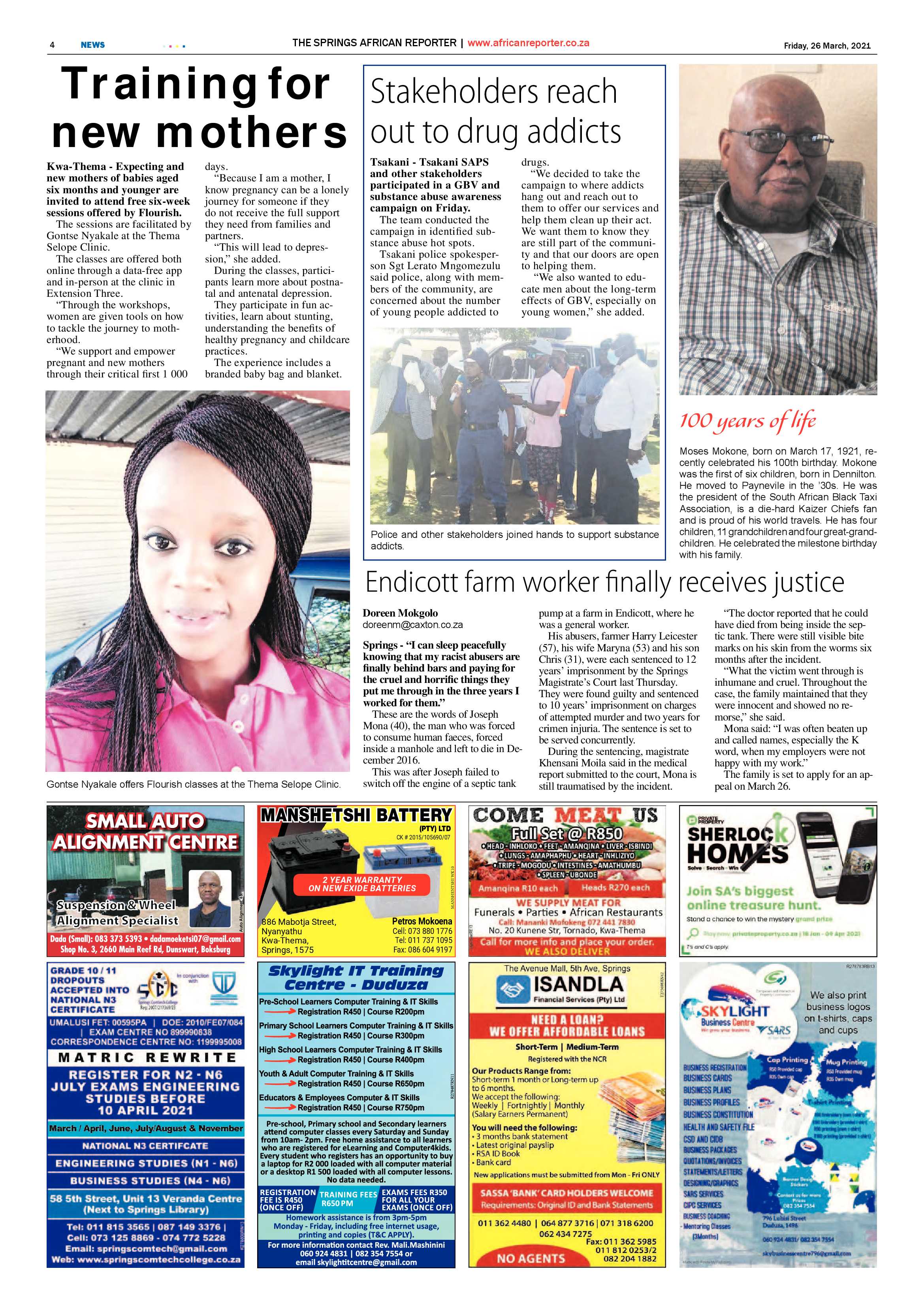African Reporter  26 March 2021 page 4