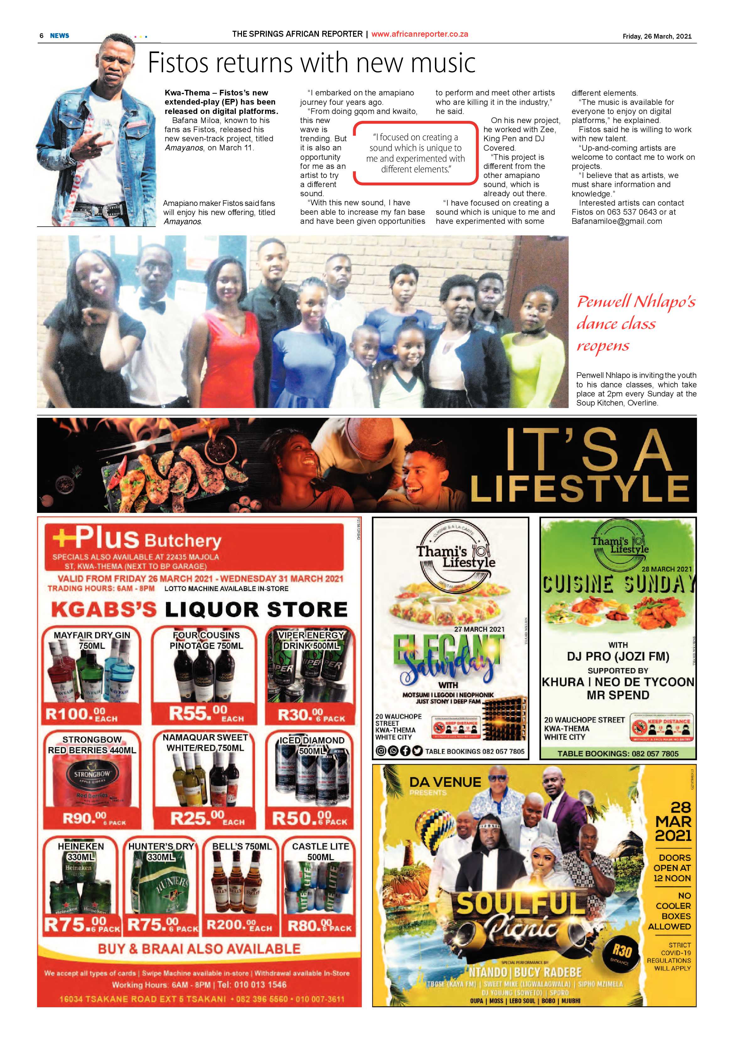 African Reporter  26 March 2021 page 6