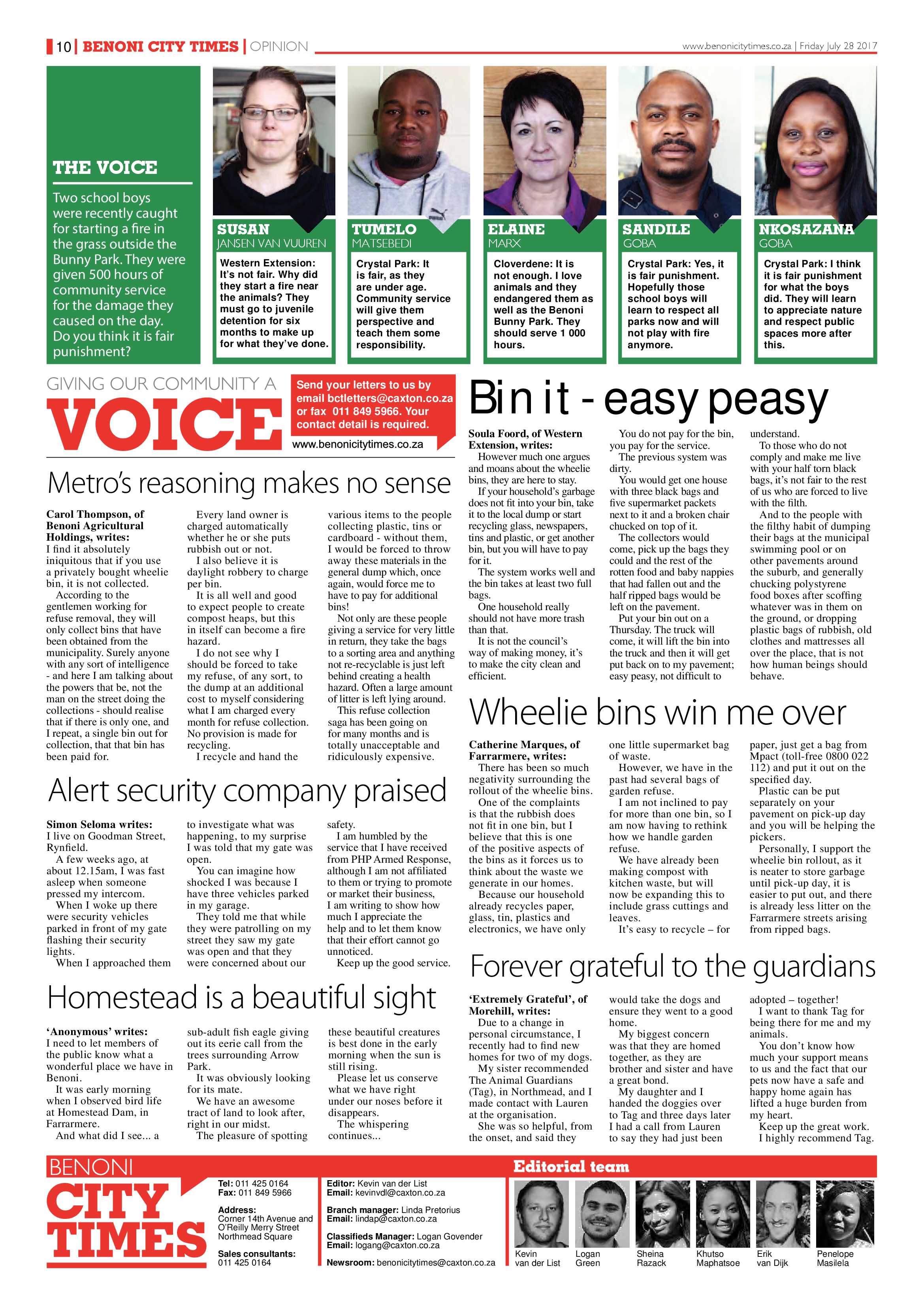 Benoni City Times 27 July 2017 page 10