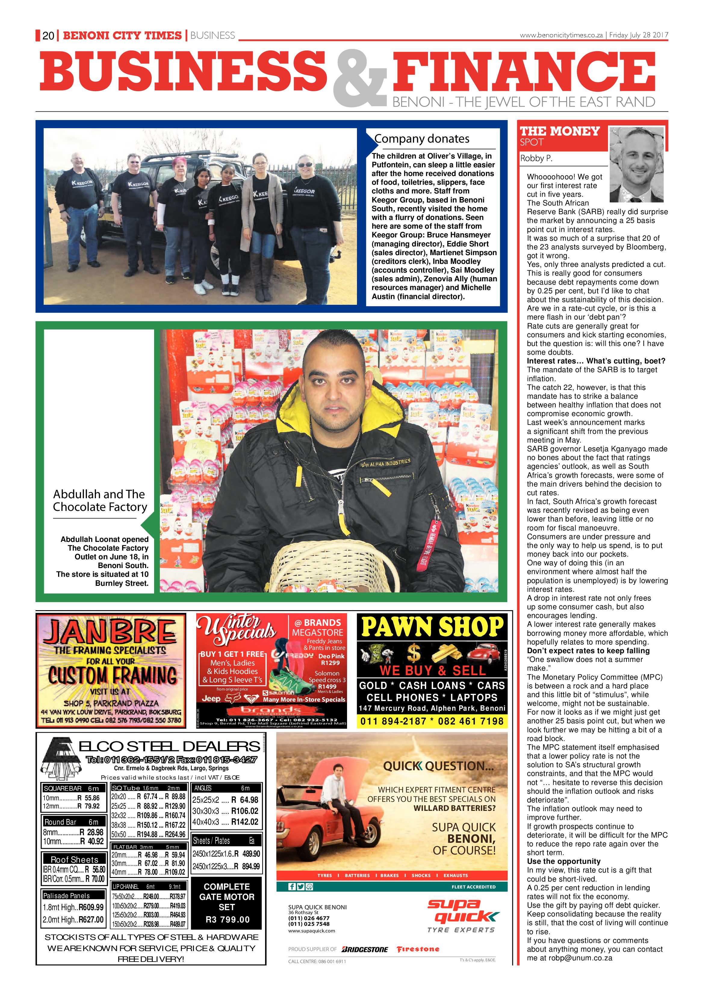 Benoni City Times 27 July 2017 page 20