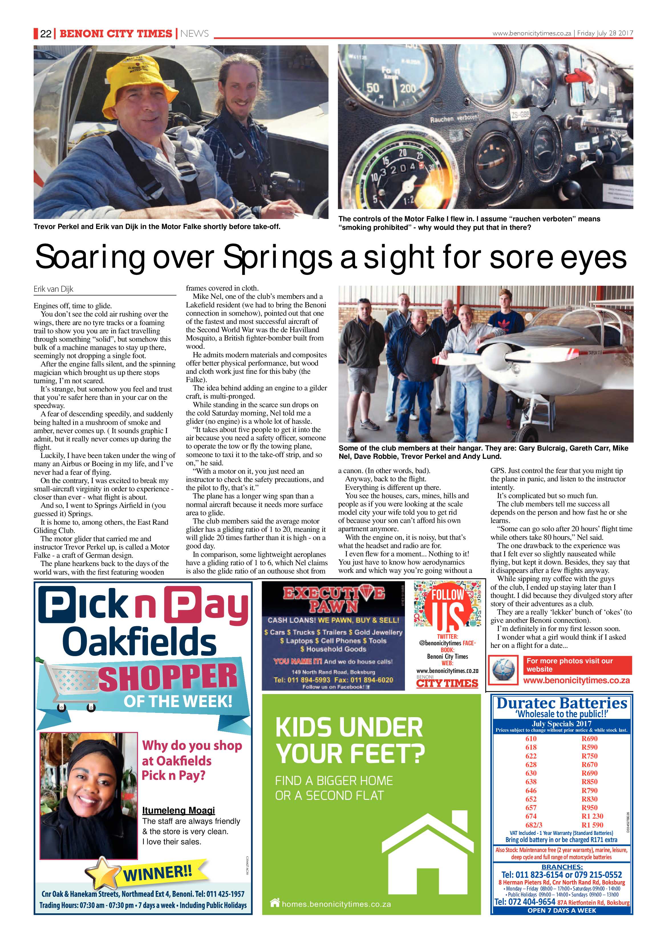 Benoni City Times 27 July 2017 page 22
