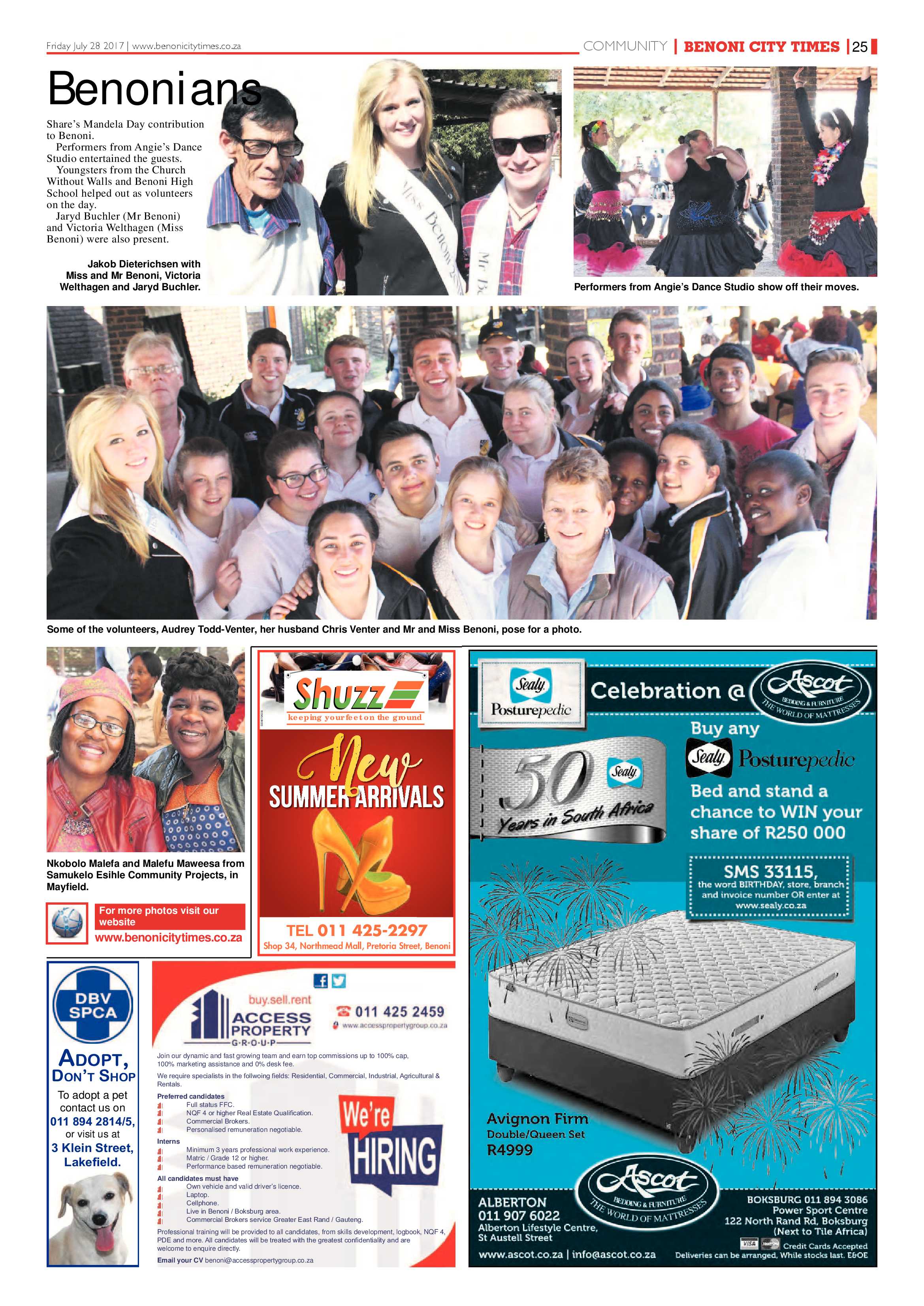 Benoni City Times 27 July 2017 page 25