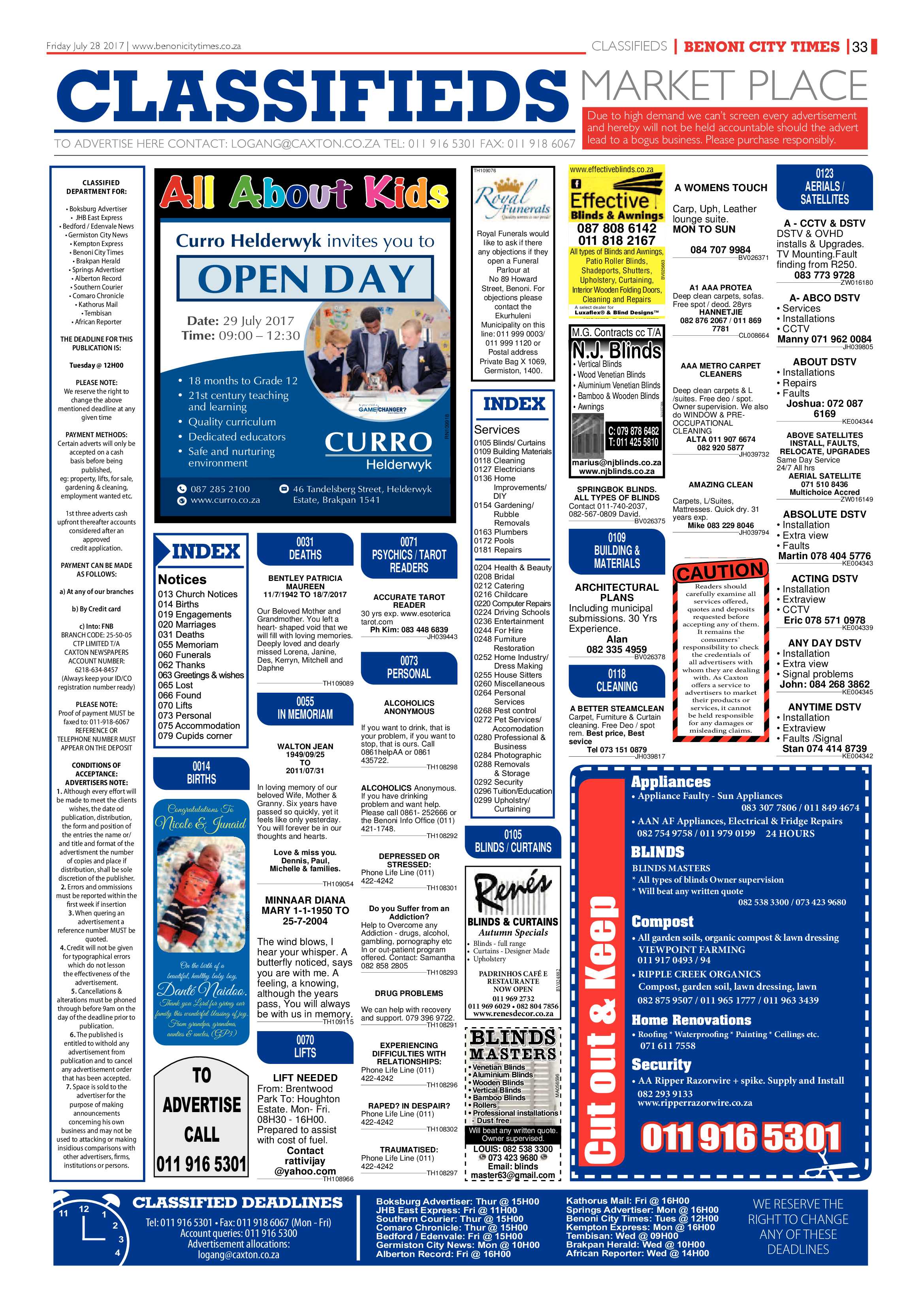 Benoni City Times 27 July 2017 page 33