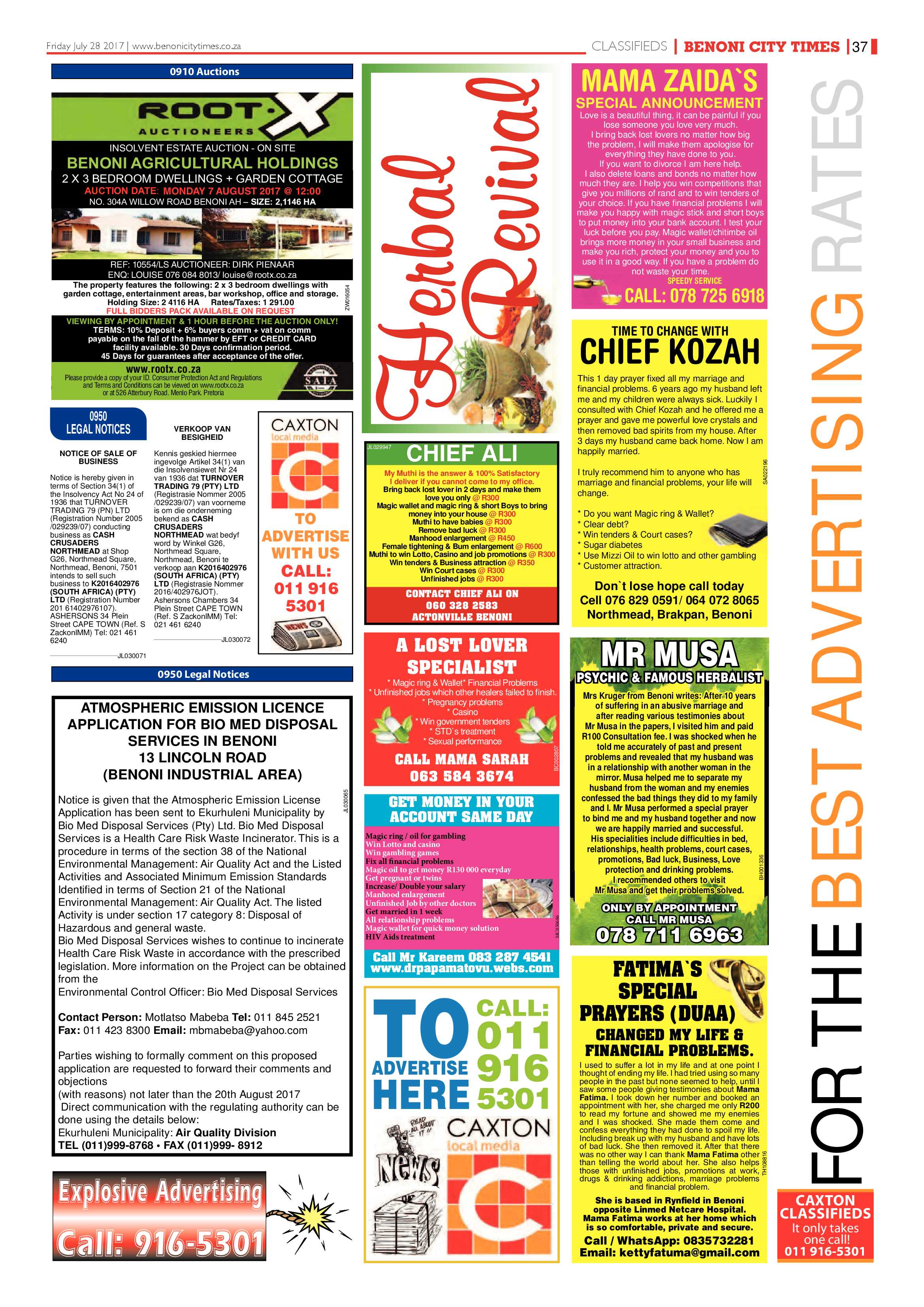 Benoni City Times 27 July 2017 page 37