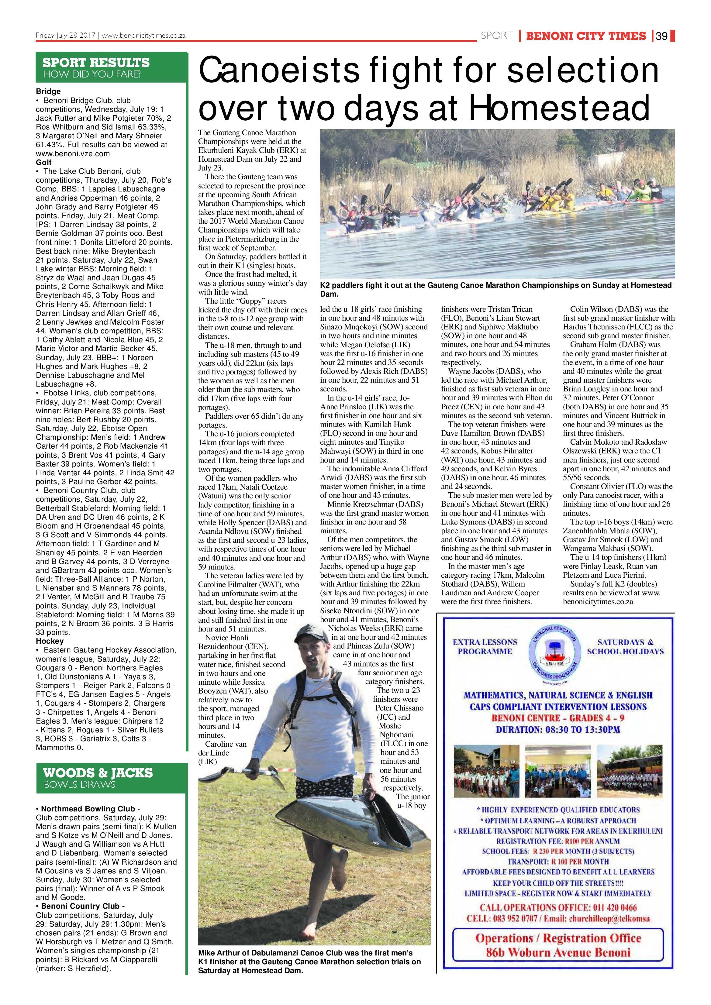 Benoni City Times 27 July 2017 page 39