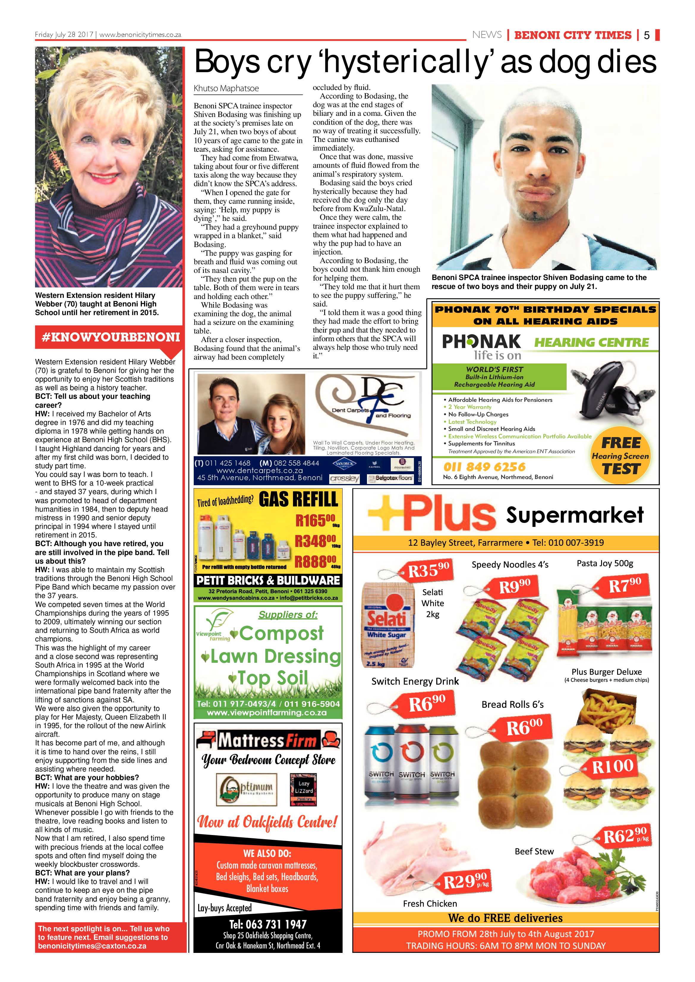 Benoni City Times 27 July 2017 page 5