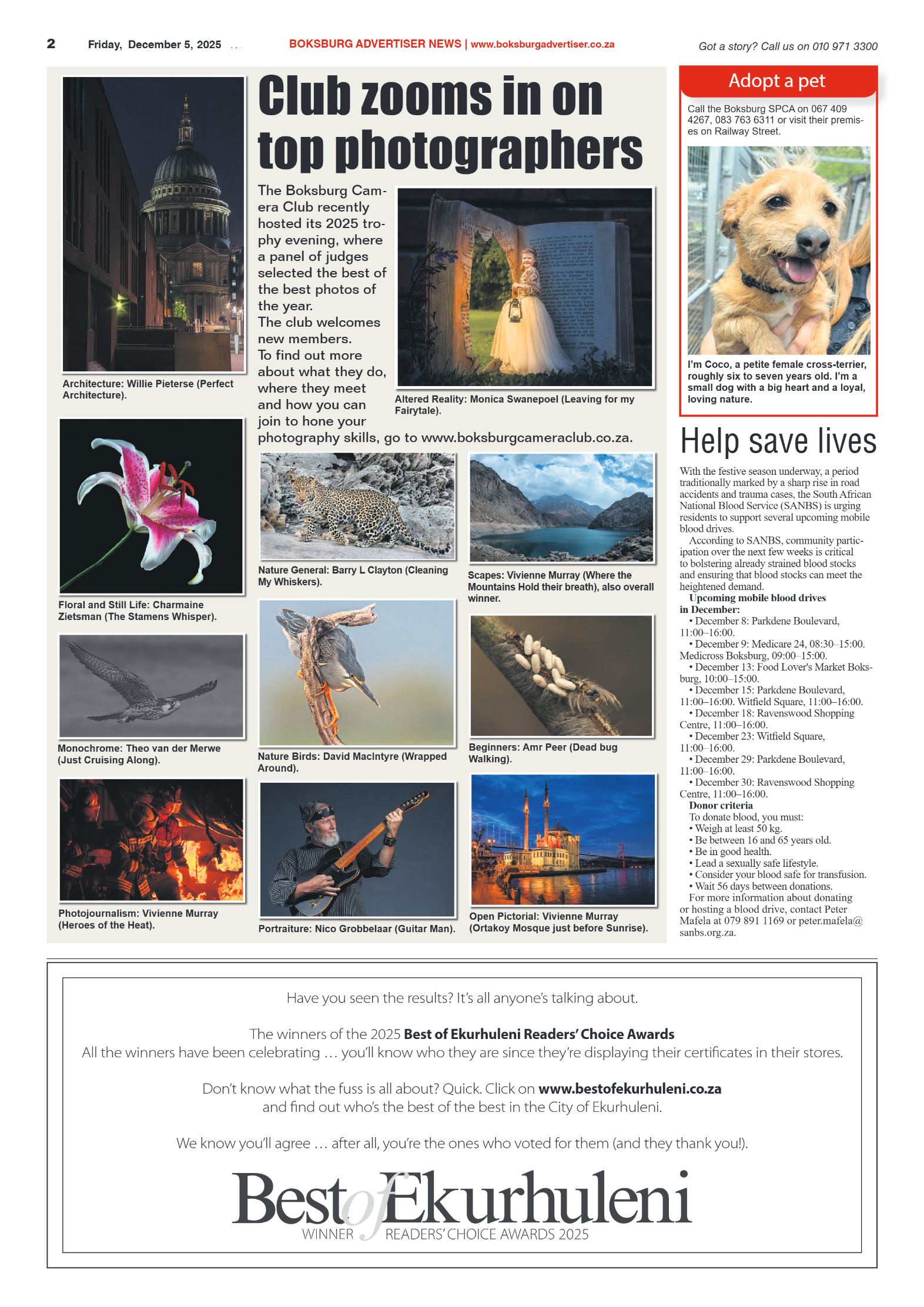 Boksburg Advertiser 5 December 2025 page 2