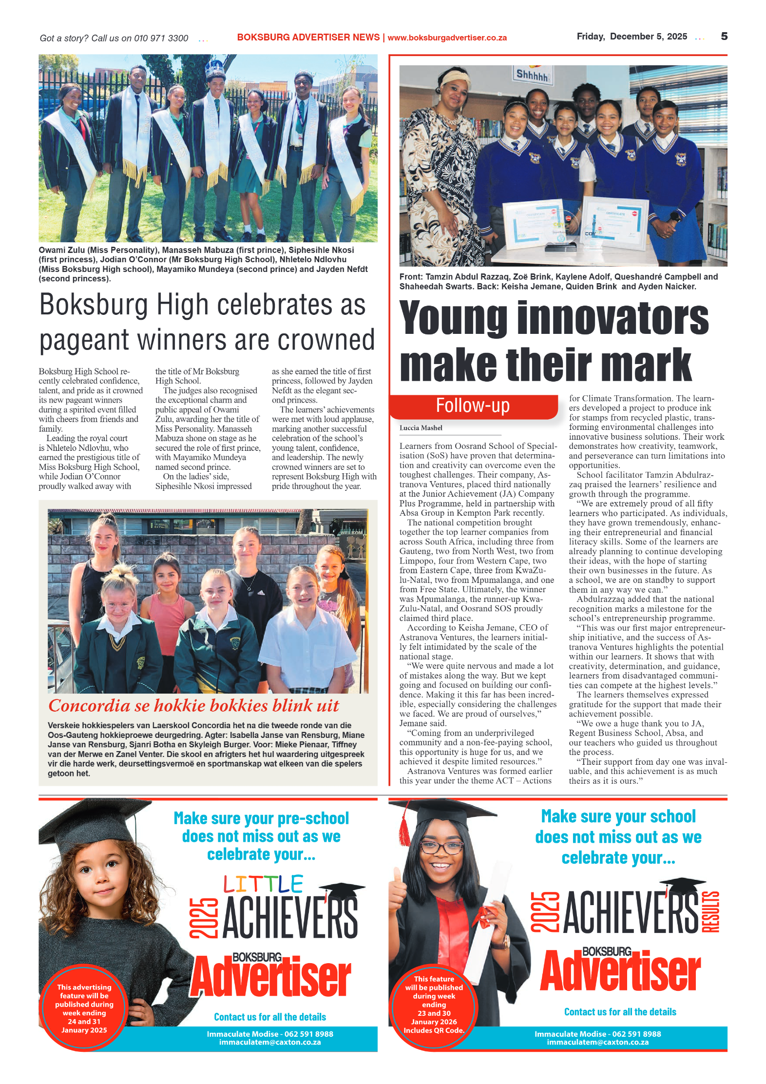 Boksburg Advertiser 5 December 2025 page 5
