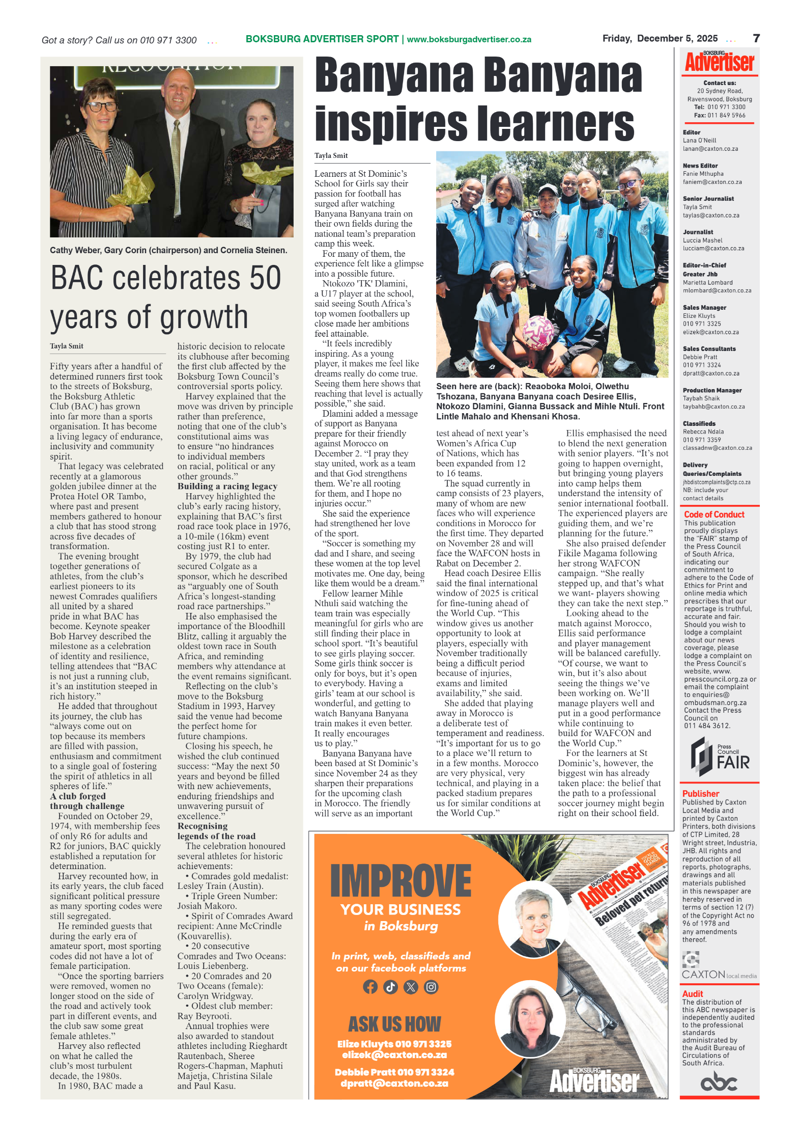 Boksburg Advertiser 5 December 2025 page 7