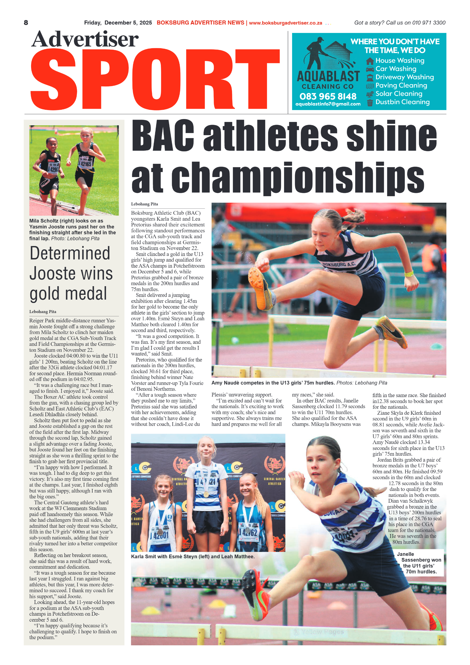 Boksburg Advertiser 5 December 2025 page 8
