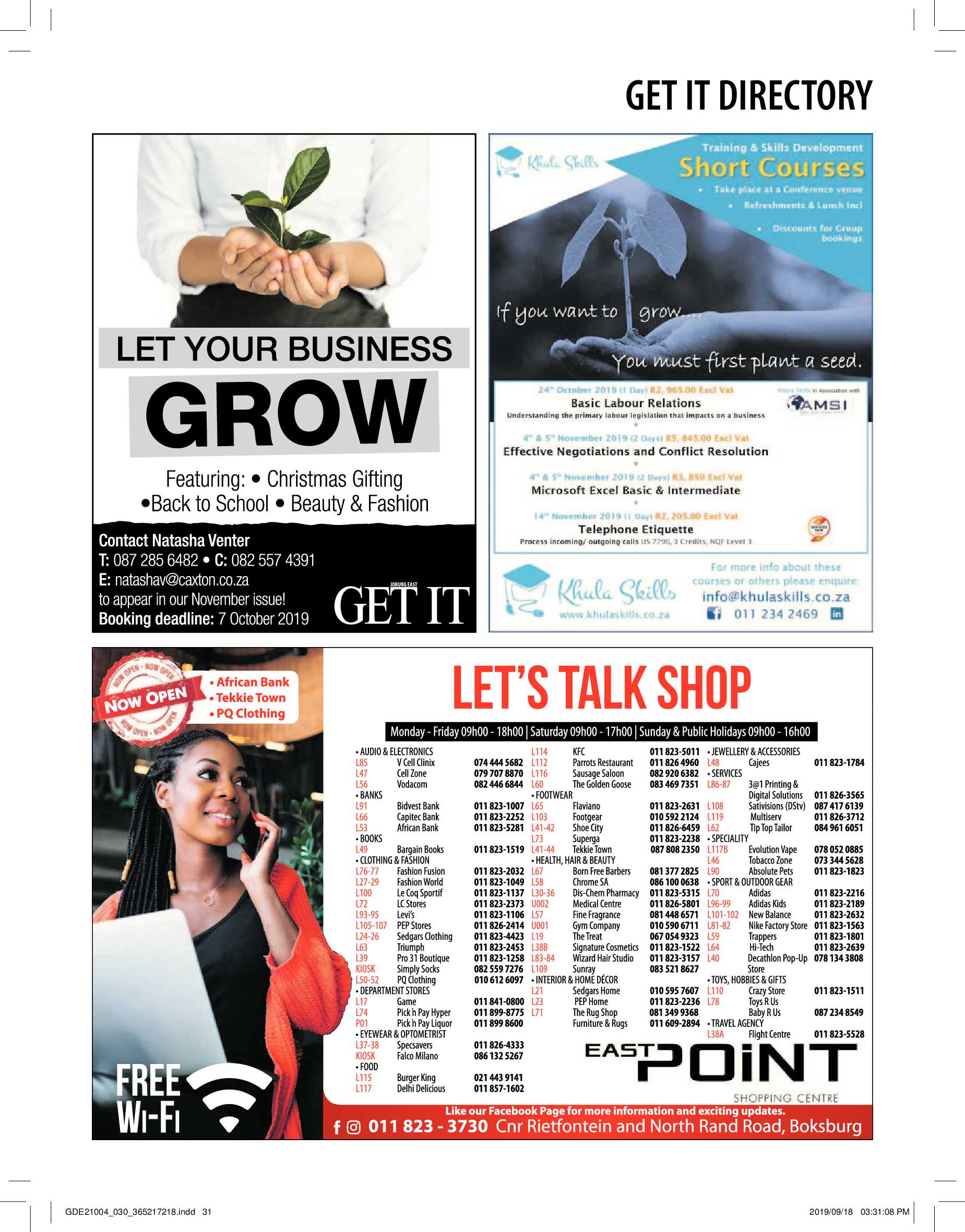 Get It Joburg East OCTOBER 2019 page 31