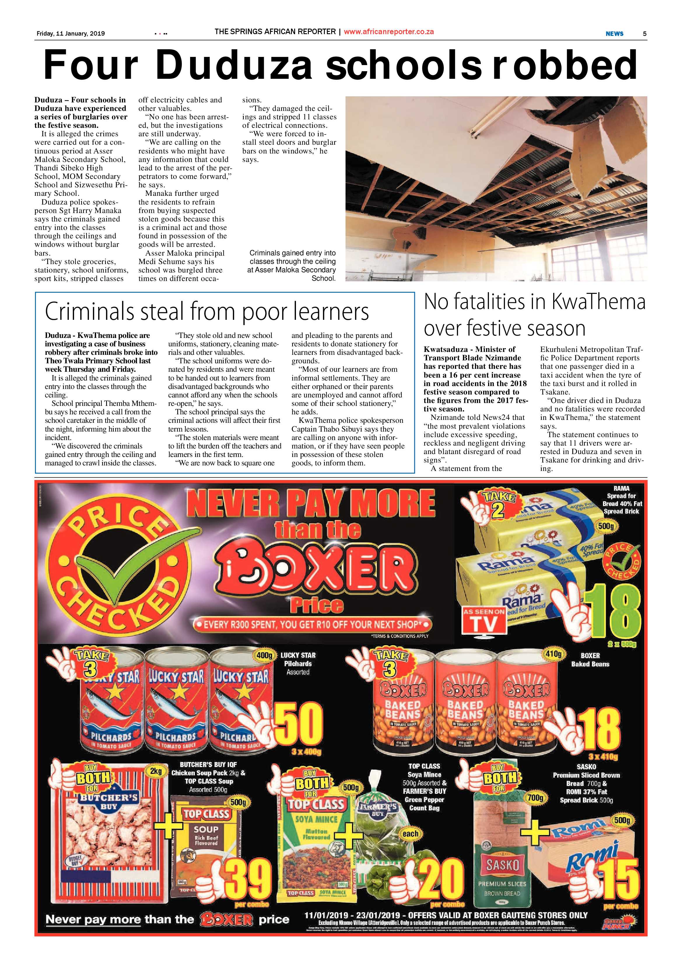 The African Reporter 11 January 2019 page 5