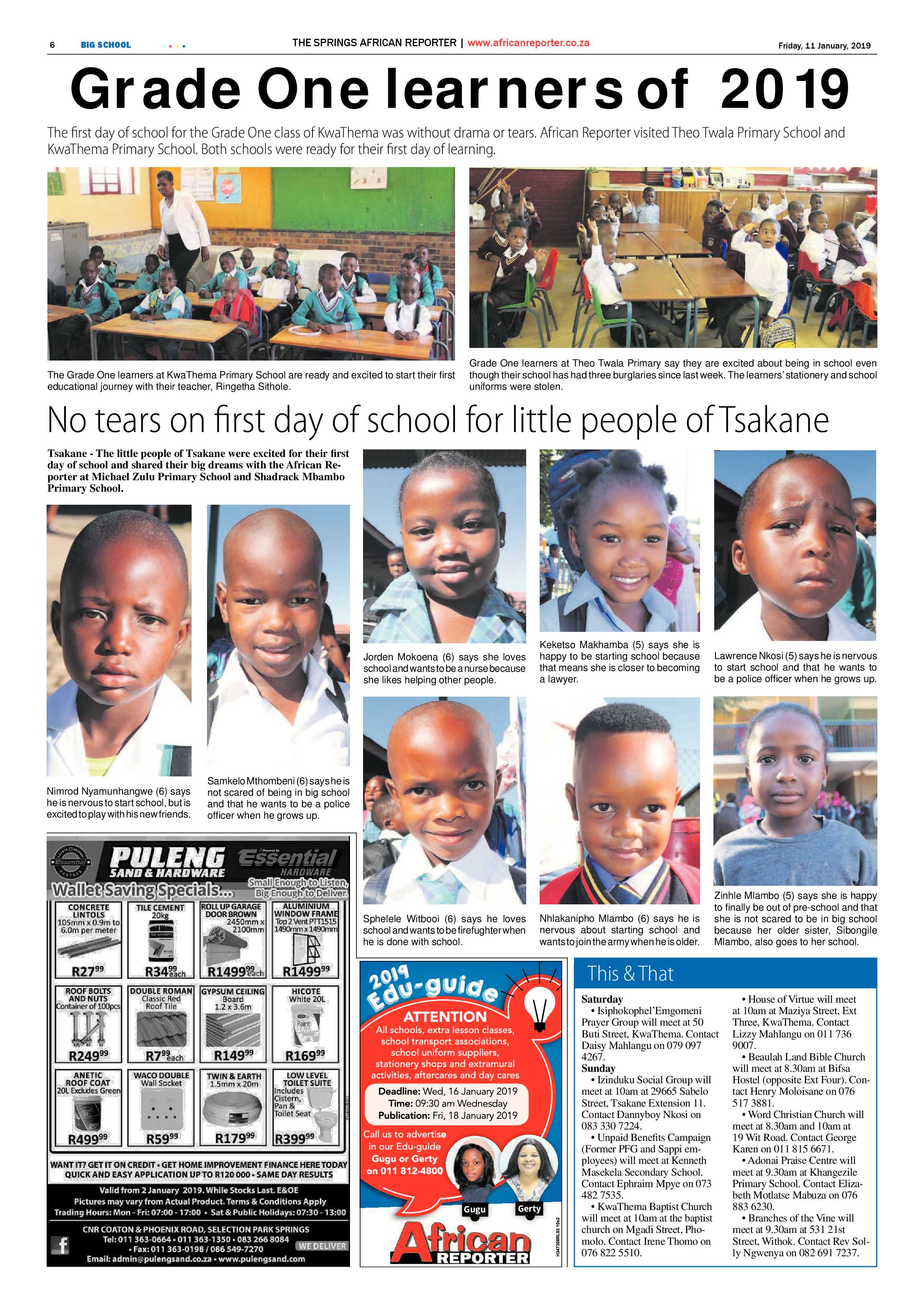 The African Reporter 11 January 2019 page 6